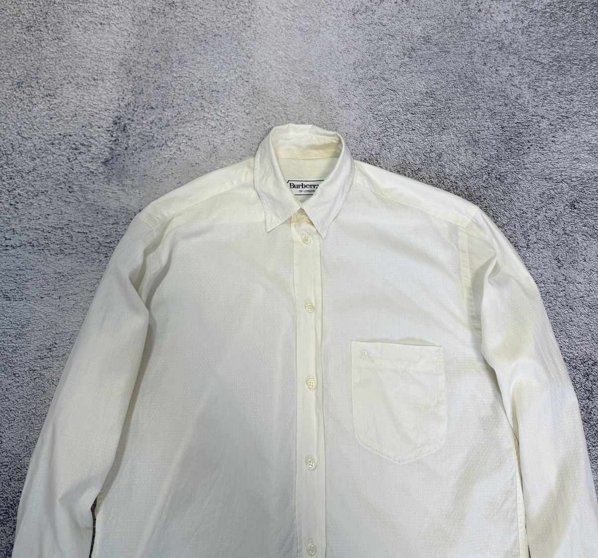Burberry Burberrys Women Shirt Long Sleeve White Logo Pocket Vintage Size M / US 6-8 / IT 42-44 - 6 Thumbnail