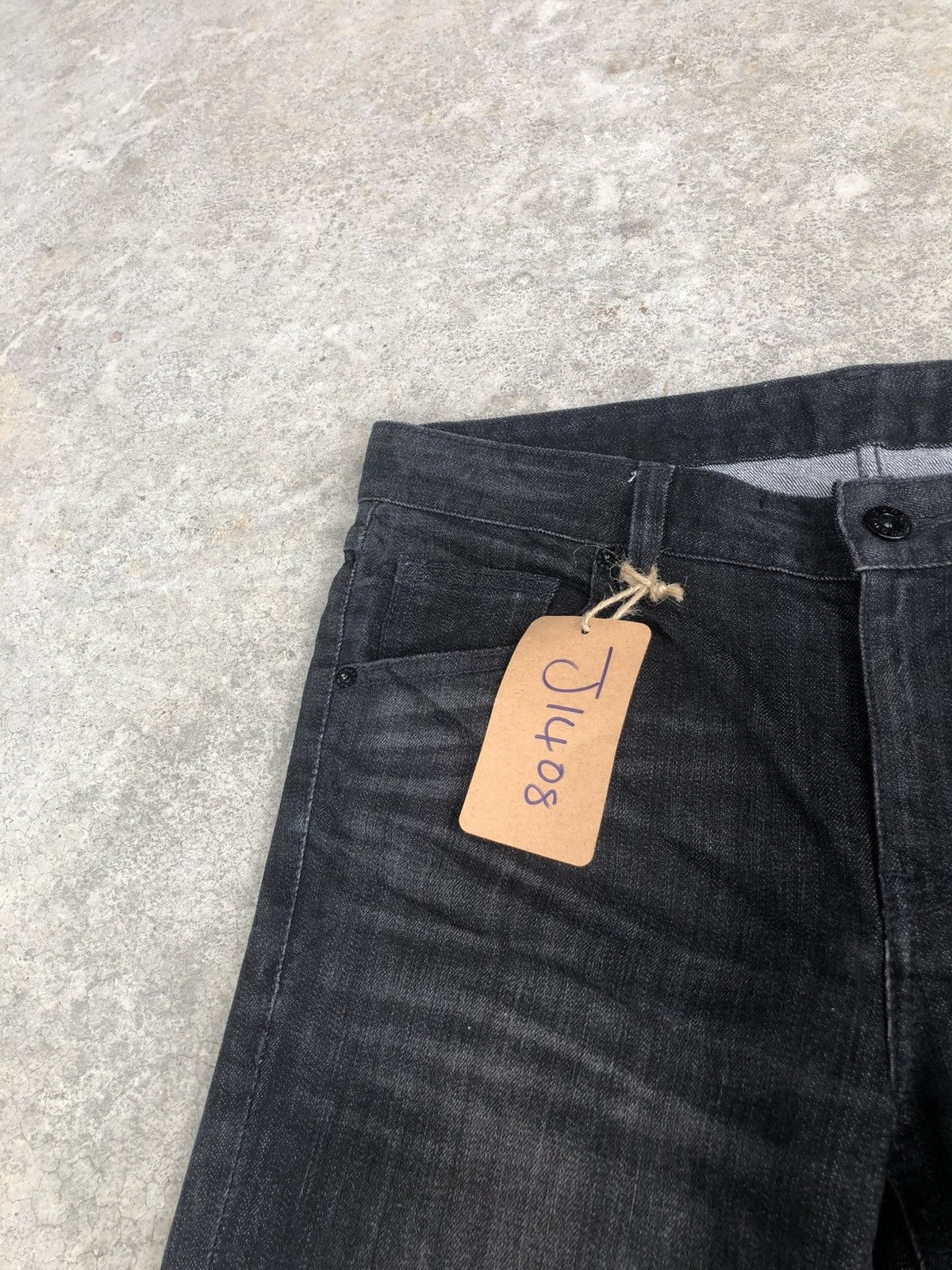 Wooyoungmi Wooyoungmi Leather Pocket Distressed Skinny Jeans Size US 32 / EU 48 - 14 Thumbnail