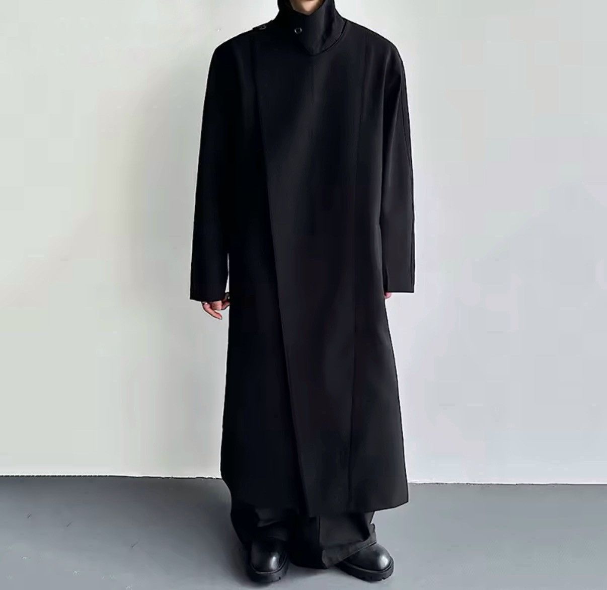Other Casual Designer Midi Zipper Trench Coat Streetwear Size US XL / EU 56 / 4 - 1 Thumbnail
