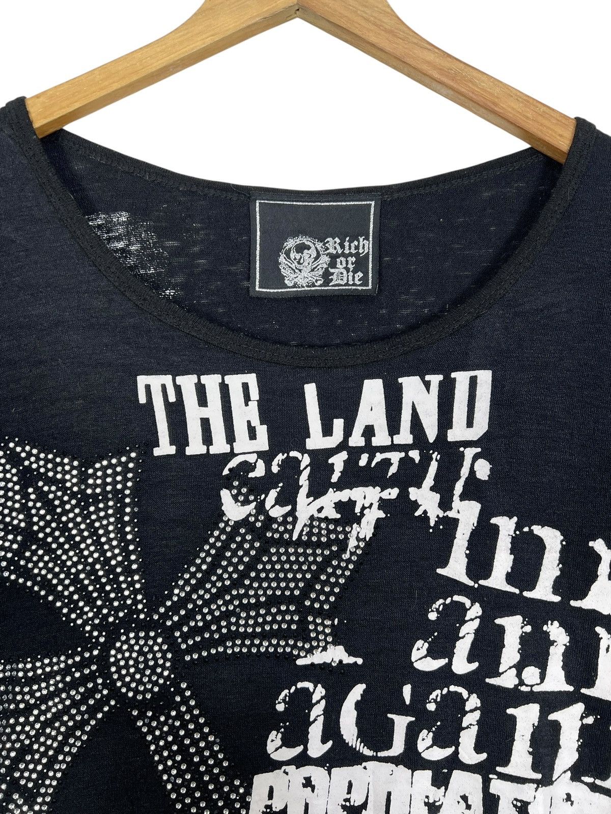 Japanese Brand Rich or Die Chrome Hearts Cross Inspired Long Sleeve Tee Size M / US 6-8 / IT 42-44 - 8 Thumbnail