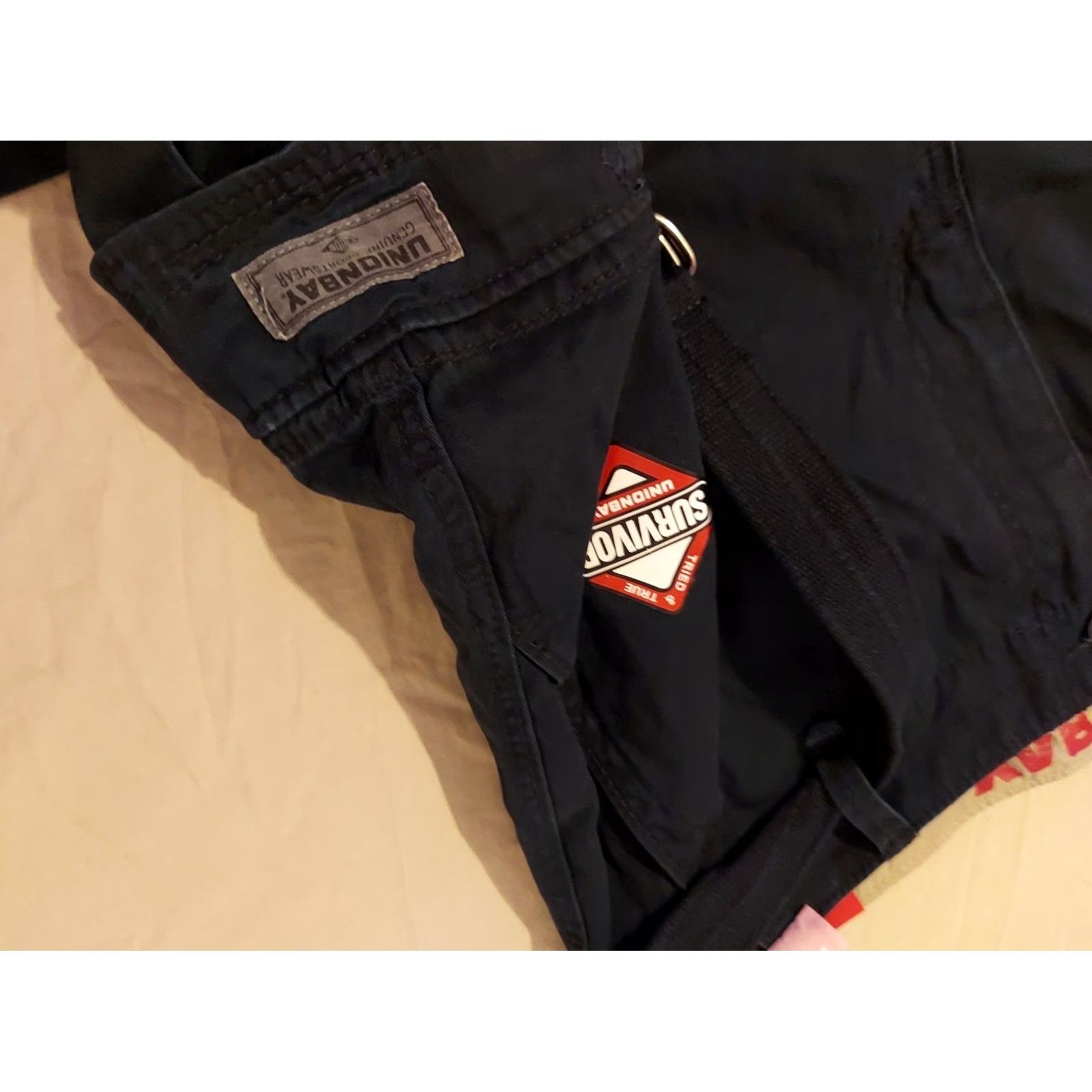 Vintage Unionbay Cargo Khaki Pants 44x30 Navy Blue Cotton Slack Trouser Mens Size US 44 / EU 60 - 6 Thumbnail