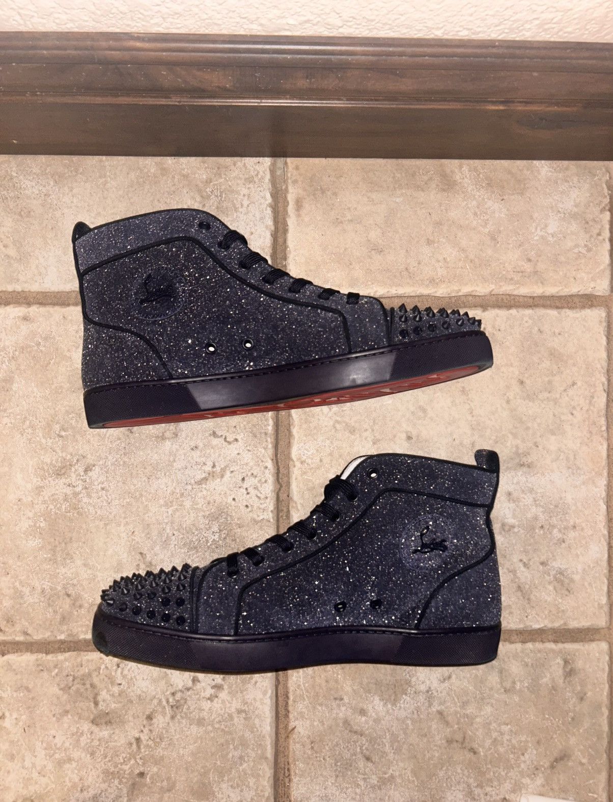 Christian Louboutin Christian Louboutin Spiked High Top Sneakers Size US 12.5 / EU 45-46 - 4 Thumbnail