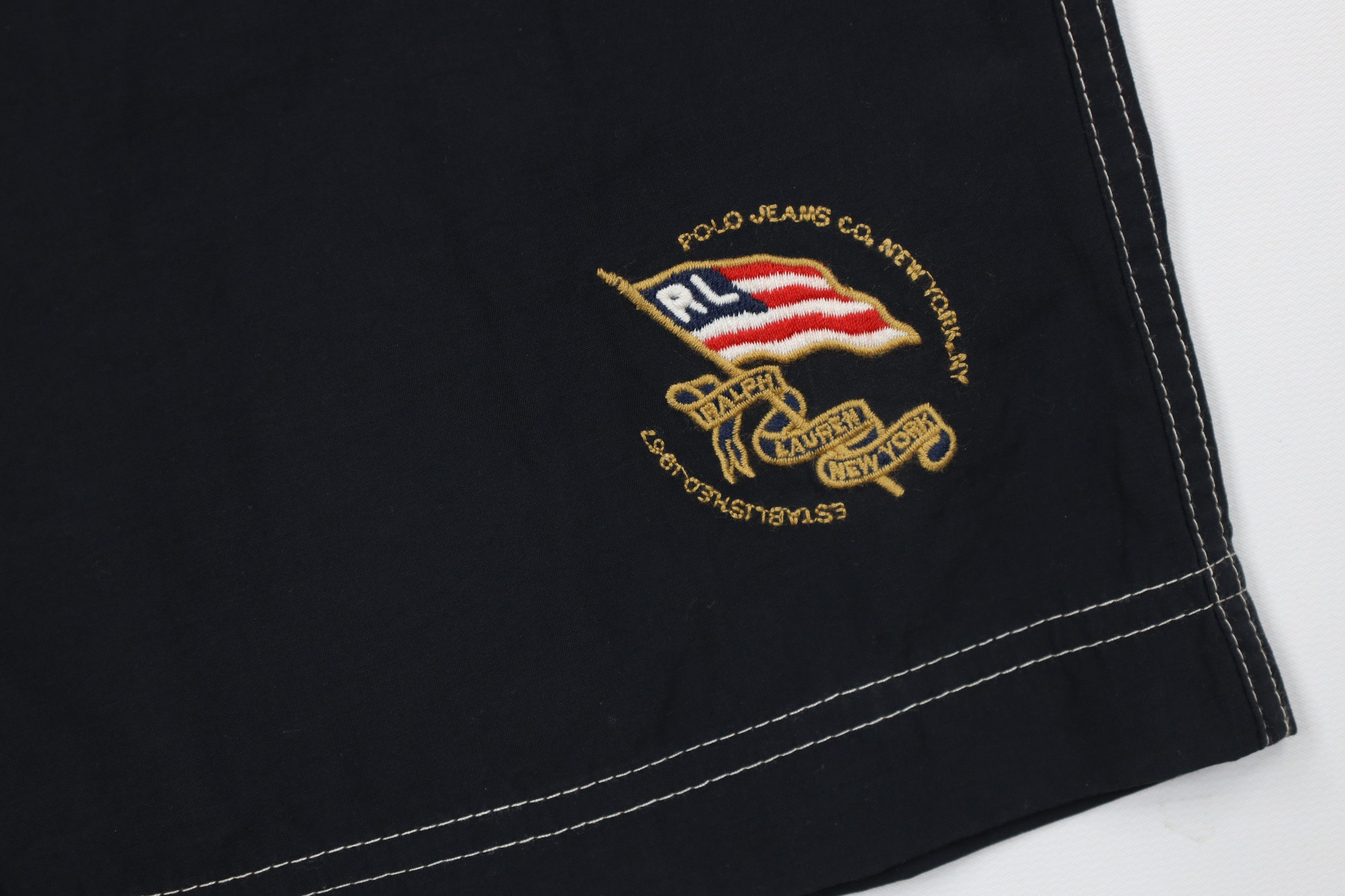 Ralph Lauren Deadstock Vintage 90s Ralph Lauren USA Flag Lined Shorts Size US 32 / EU 48 - 5 Thumbnail