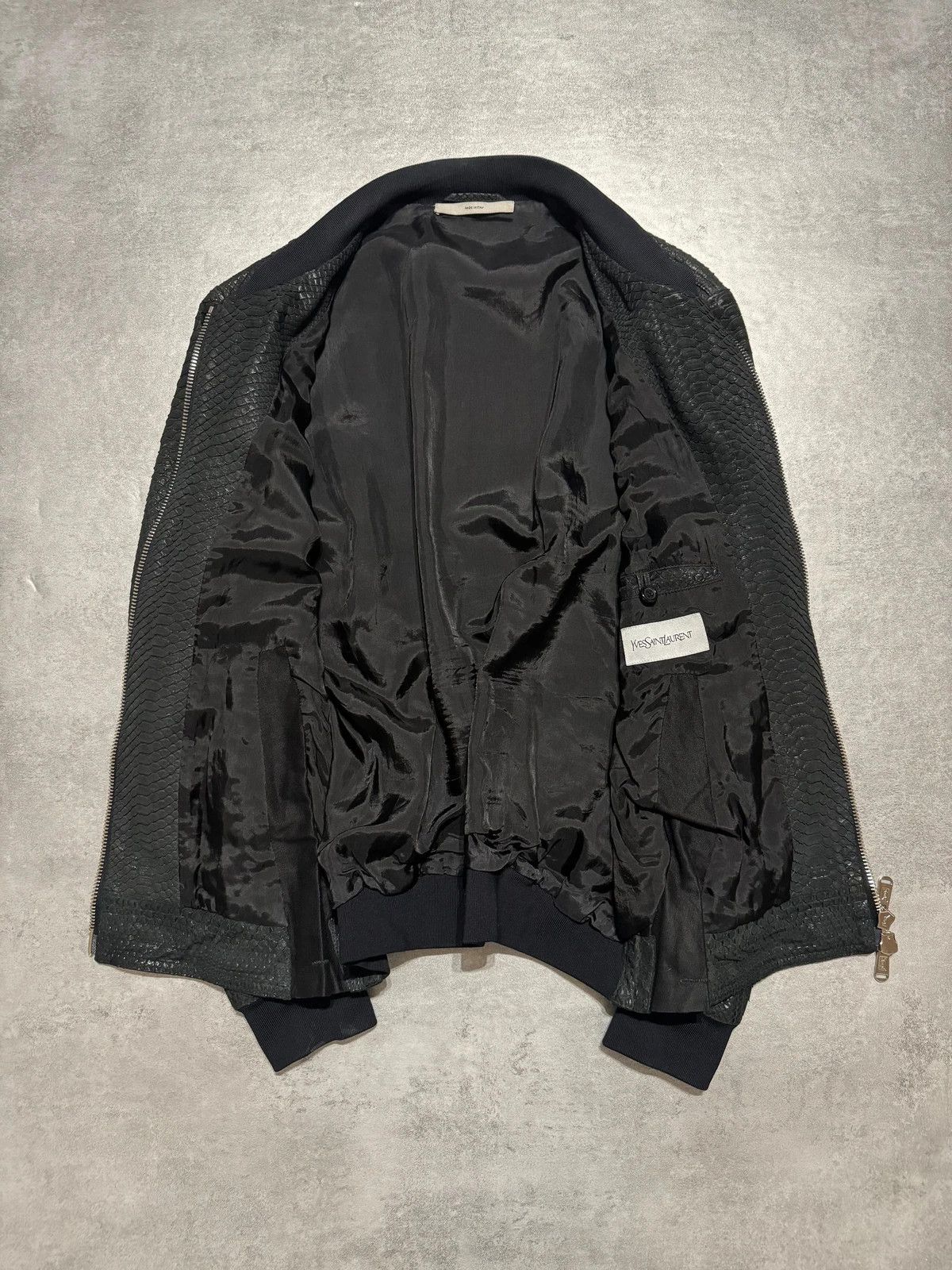 Yves Saint Laurent Python Skin Teddy Jacket