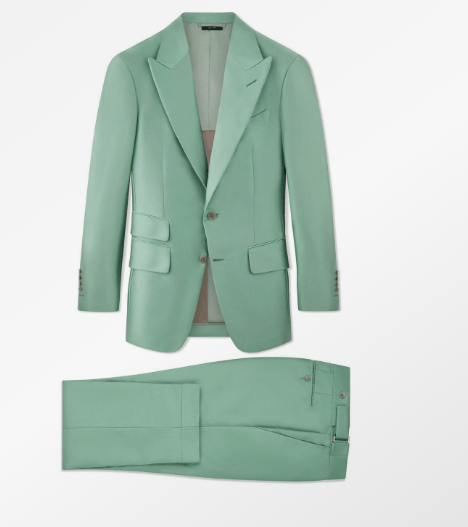 Tom Ford o1loc1c0724 2HAP01 Atticus Suit in Green Size US S / EU 44-46 / 1 - 1 Thumbnail