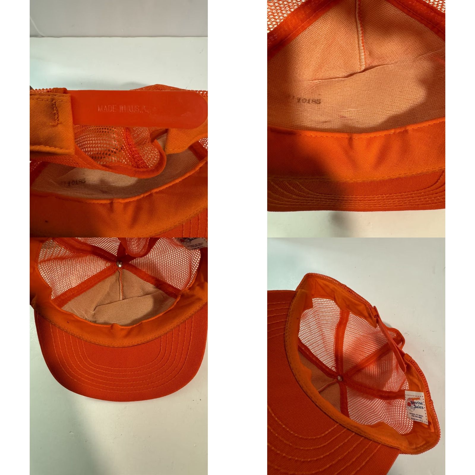 Vintage VINTAGE John Ascuaga's Nugget Sportsmens Club SnapBack Trucker Hat Made USA AdjustaBle Orange Mens 1980s 30th Anniversary New Old Stock Printed Logo Size ONE SIZE - 8 Thumbnail