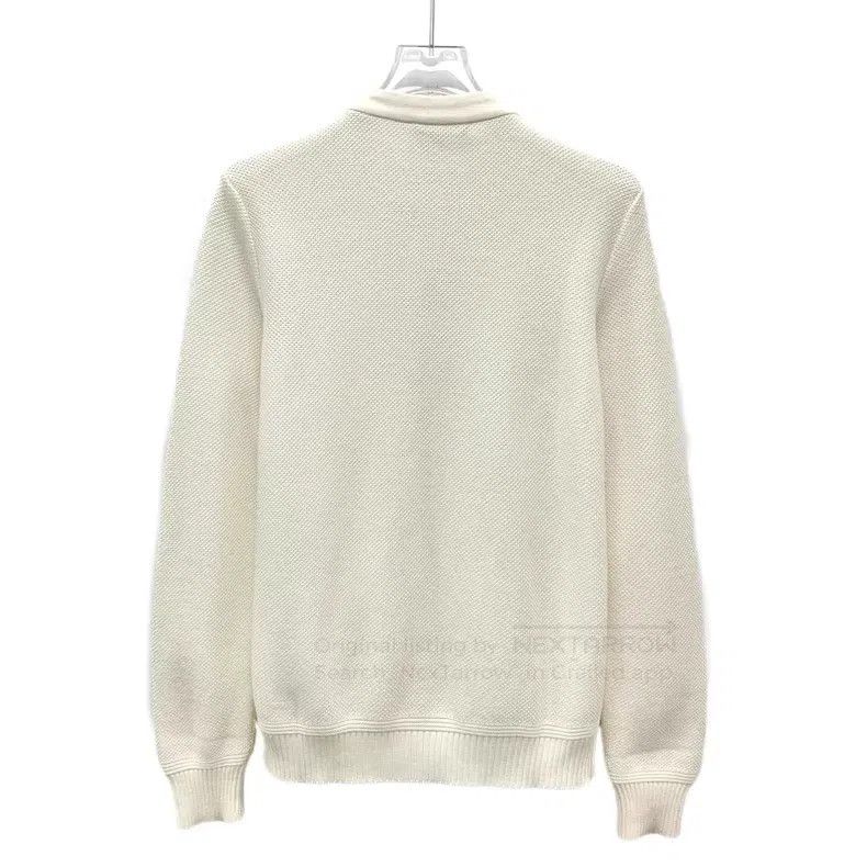 Loro Piana Loro Piana Ivory mulberry silk stand collar zip long-sleev Size XS / US 0-2 / IT 36-38 - 2 Thumbnail