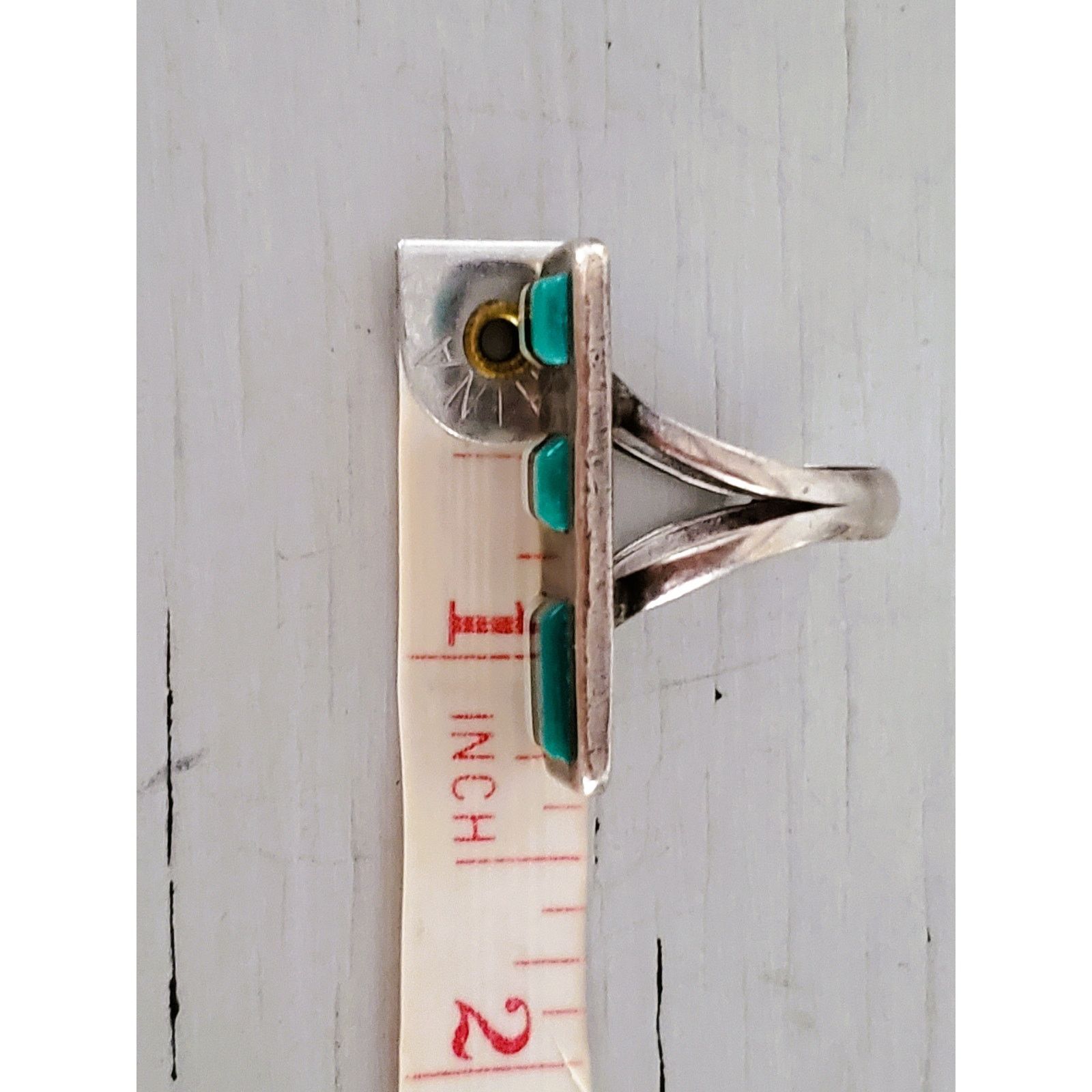 Other Vintage Native American Zuni WJ Panteah Ring Size ONE SIZE - 5 Thumbnail