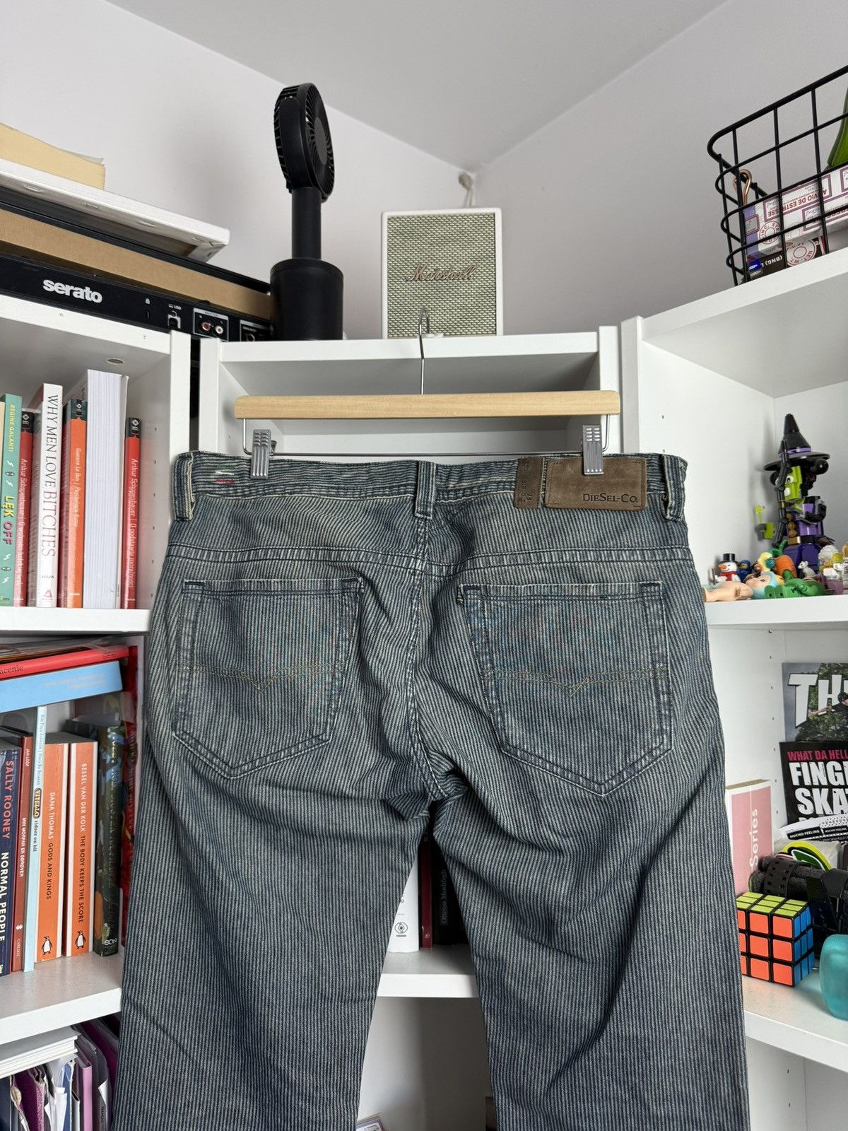 Diesel Vintage y2k Diesel toxic acid washed corduroy pants 33x34 90s Size US 33 - 5 Thumbnail