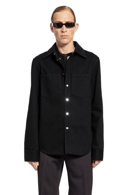 Gucci o1loc1c1225 804188 Denim Shirt With Gucci Embroidery Black Size US S / EU 44-46 / 1 - 1 Thumbnail
