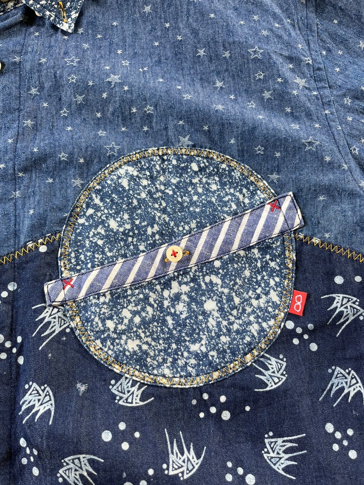 Japanese Brand × Vintage RARE Kawatani Kapital Patchwork Inspired Button Up Shirts Size US XXL / EU 58 / 5 - 3 Thumbnail