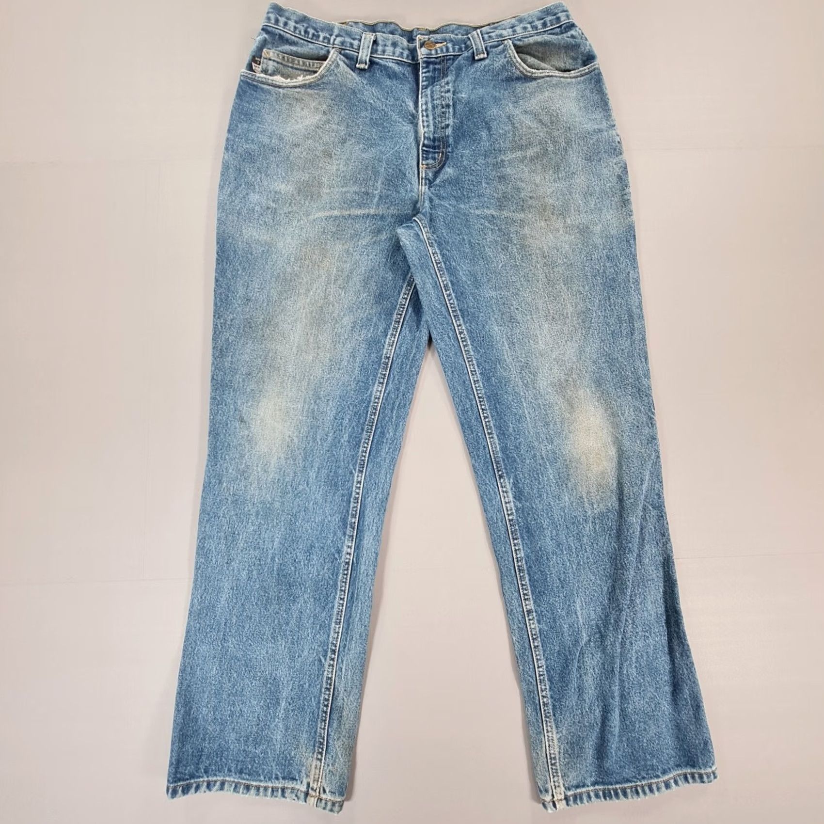 Carhartt VINTAGE Carhartt FR Mens Jeans Blue W38 L32 Fire Resistant Denim Jeans Size US 38 / EU 54 - 2 Thumbnail