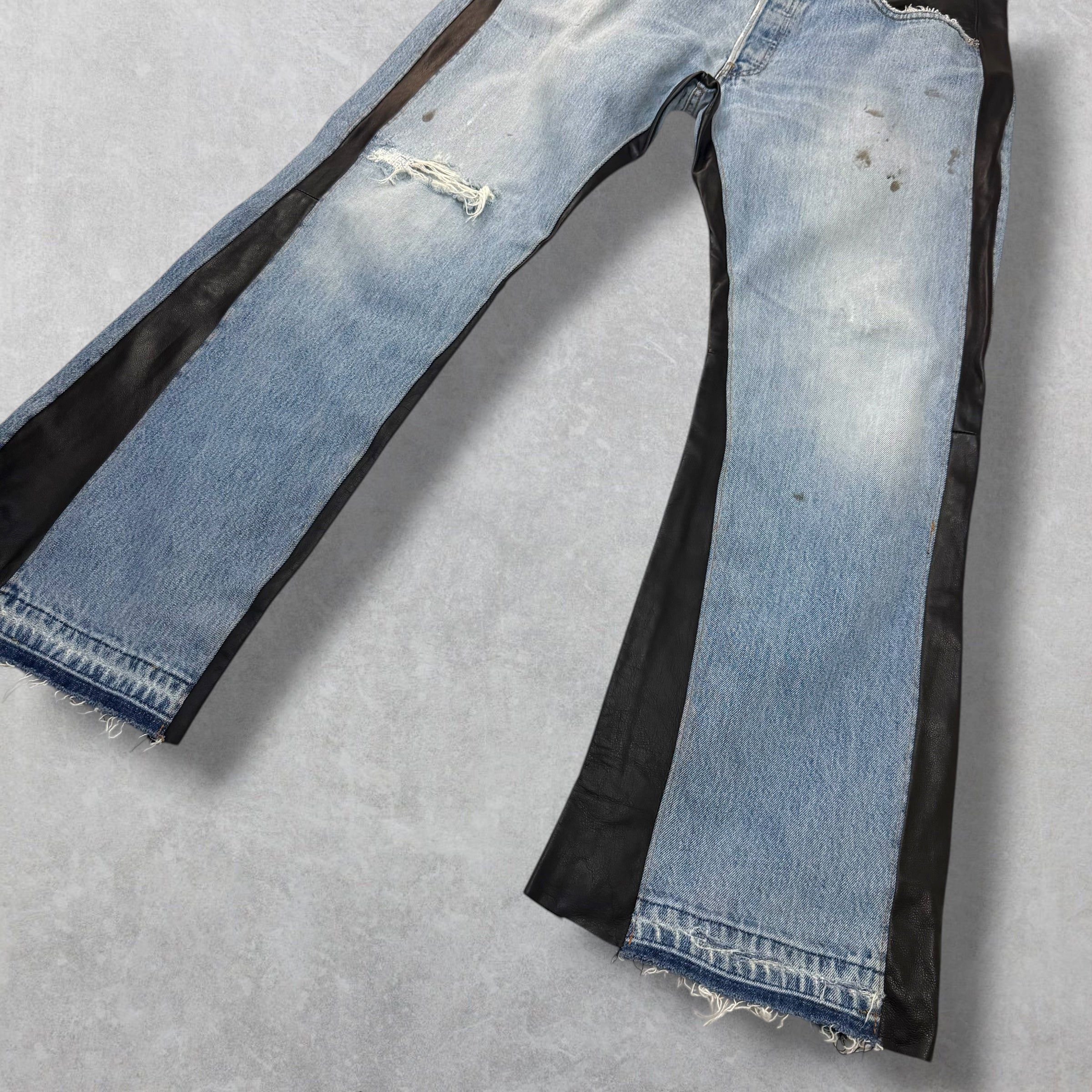 Gallery Dept. Gallery Dept Bronco Leather Flare Jeans 33 Size US 33 - 5 Thumbnail