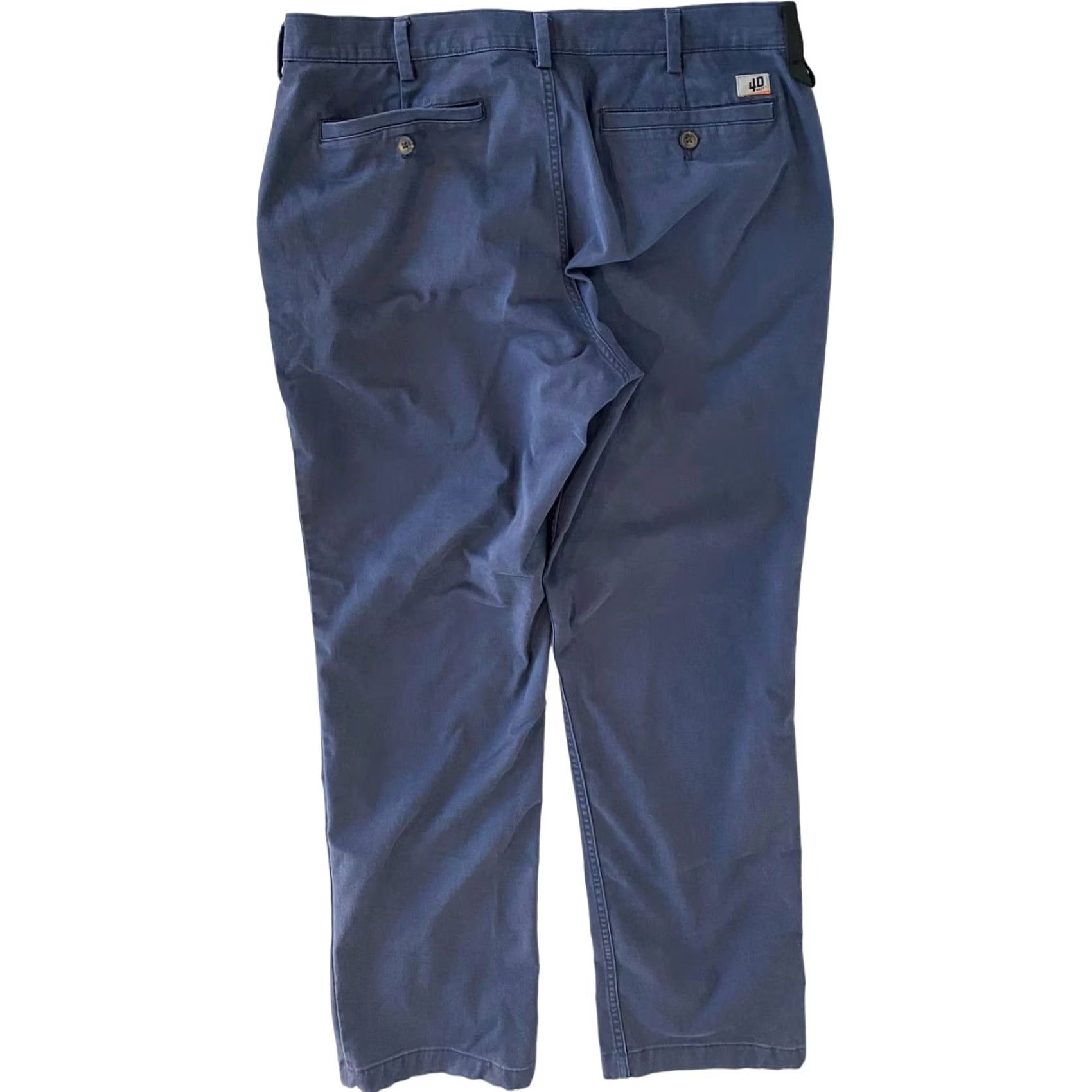 Duluth Trading Company Duluth 40-Grit Men’s Pants Chino Stretch Blue 38x33 Workwear Regular Fit Crew Key Loop Mens Size US 38 / EU 54 - 4 Thumbnail