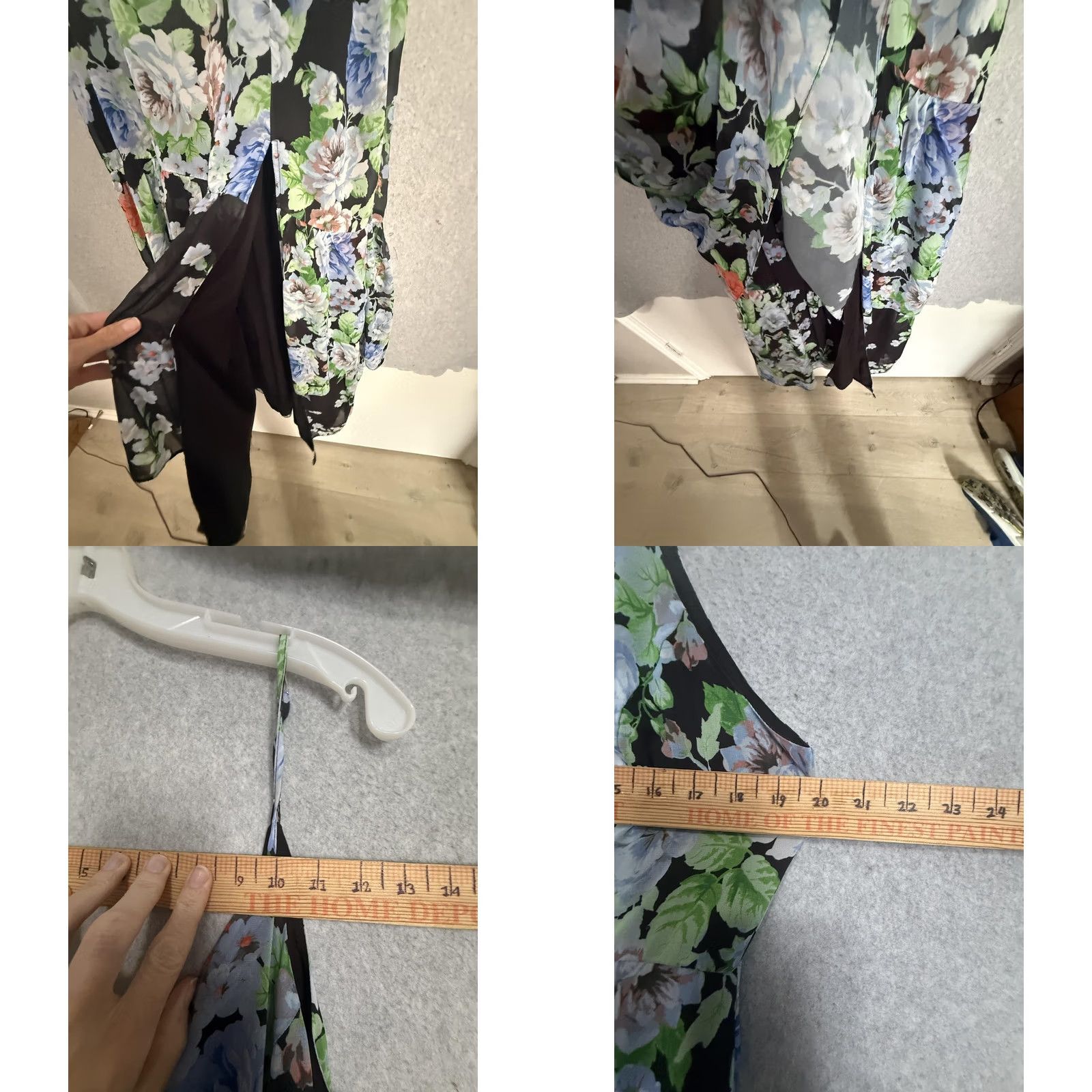 Lulus Lulus Dress Womens XL Multicolor Floral Chiffon V Neck Maxi Sundress Lined Size XL / US 12-14 / IT 48-50 - 8 Thumbnail
