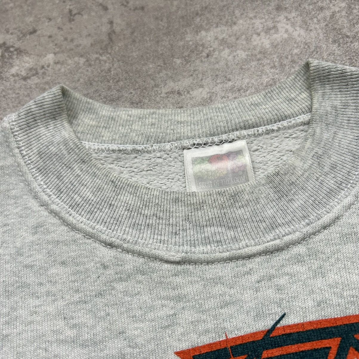 Fruit Of The Loom × NFL × Vintage VTG 90s NFL MIAMI DOLPHINS SPELL OUT SWEATSHIRT CREWNECK Size US XL / EU 56 / 4 - 6 Thumbnail