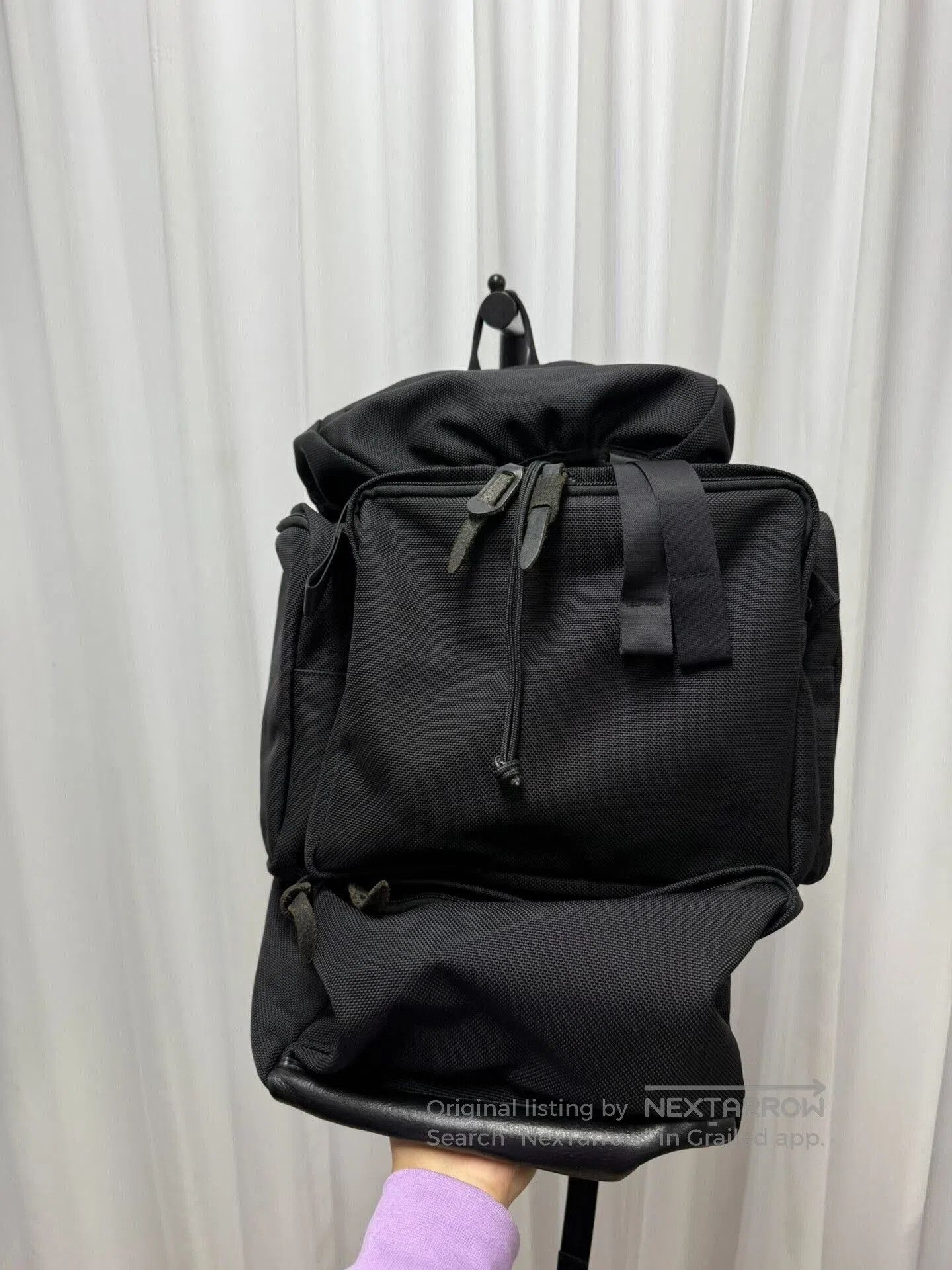 Yohji Yamamoto yohji yamamoto pour homme backpack with leather details. Size ONE SIZE - 4 Thumbnail