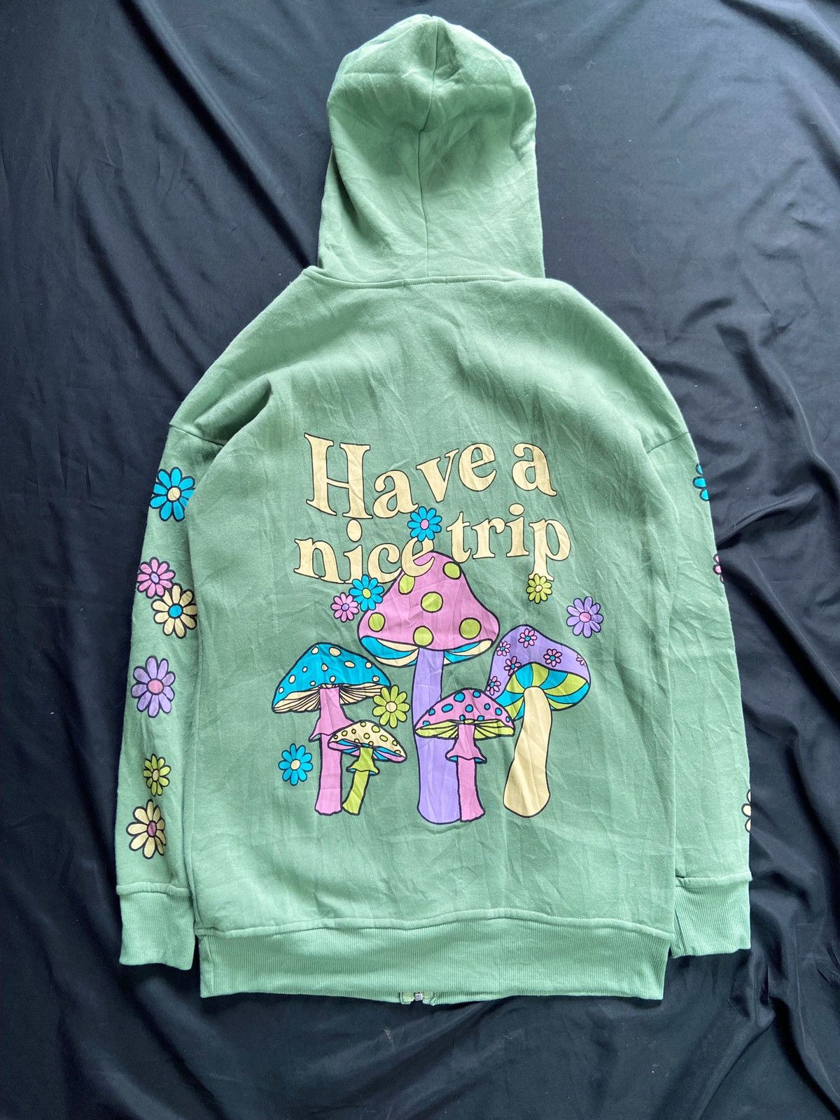 Beauty Beast HAVE A NICE TRIP FLOWERS ZIP HOODIE Size US M / EU 48-50 / 2 - 2 Thumbnail