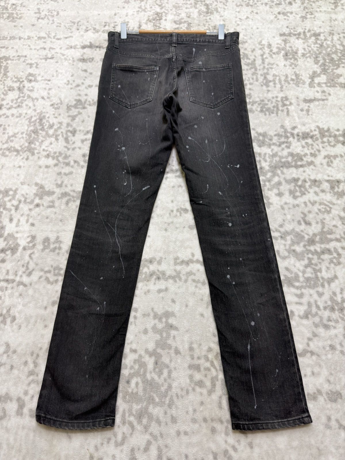Shellac Vintage SHELLAC Paint Splashed Slim Fit Button Denim Jeans Size US 30 / EU 46 - 2 Thumbnail