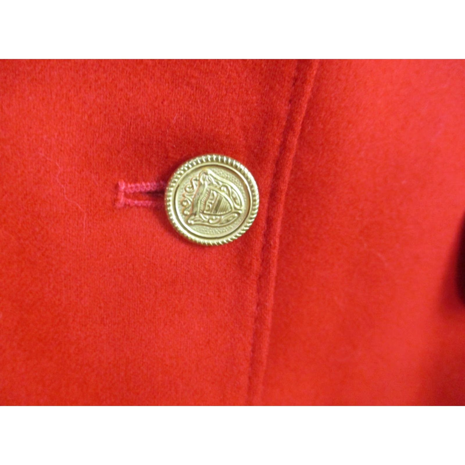 Pendleton VINTAGE Pendleton Blazer Womens 18 Red Wool Gold Buttons Pockets Made USA 70s Jacket Womens Red Wool Blazer 70s Vintage Cheap Shipping Size XXL / US 16-18 / IT 52-54 - 2 Thumbnail
