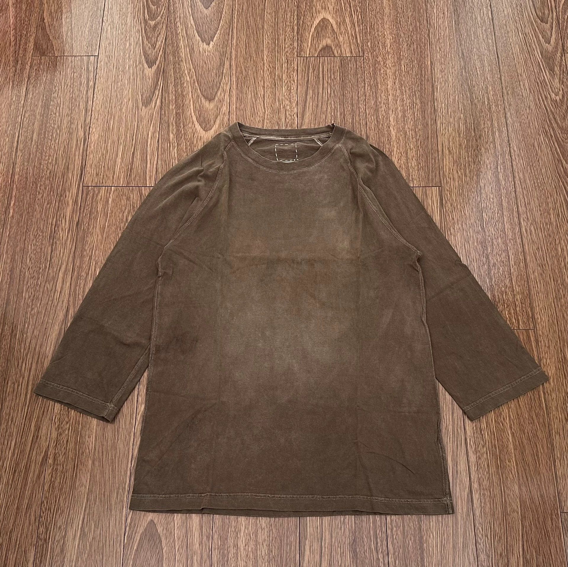Visvim VISVIM CLUBHOUSE TEE 3/4 N.D Mud-dyed 3/4 sleeve T-shirt Size US L / EU 52-54 / 3 - 1 Thumbnail