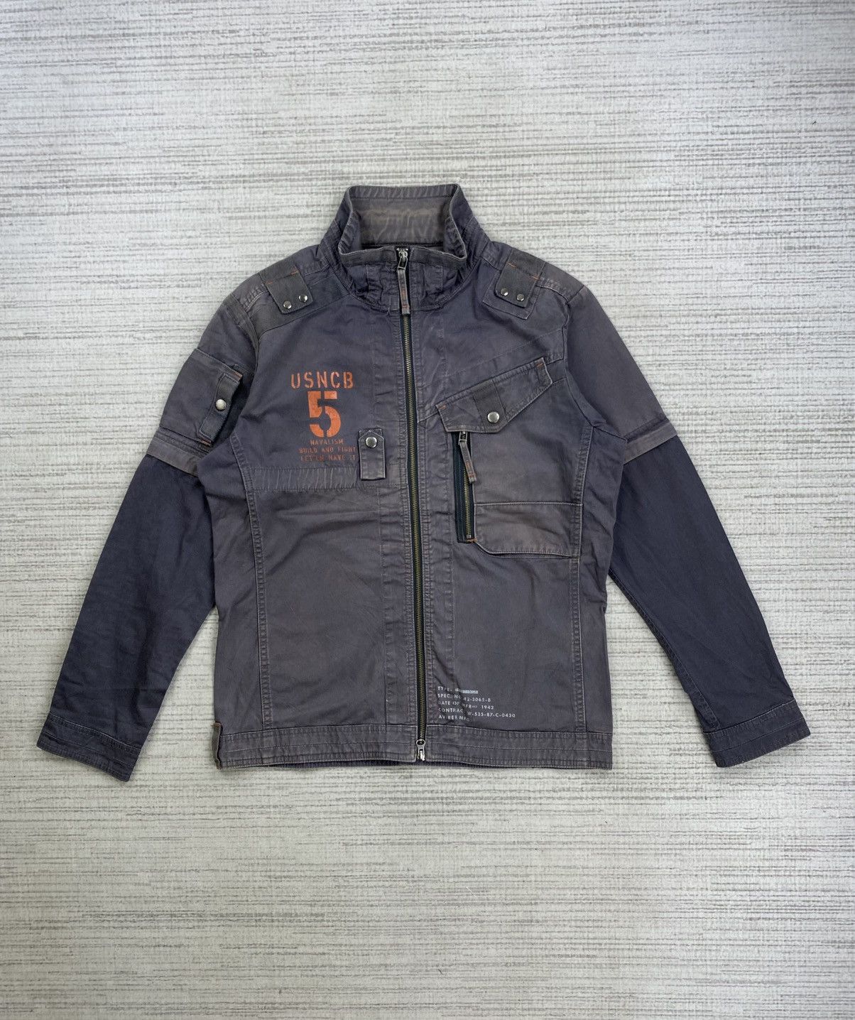 Avirex Vintage Avirex USNCB Navalism Zipper Jacket Size US M / EU 48-50 / 2 - 1 Thumbnail