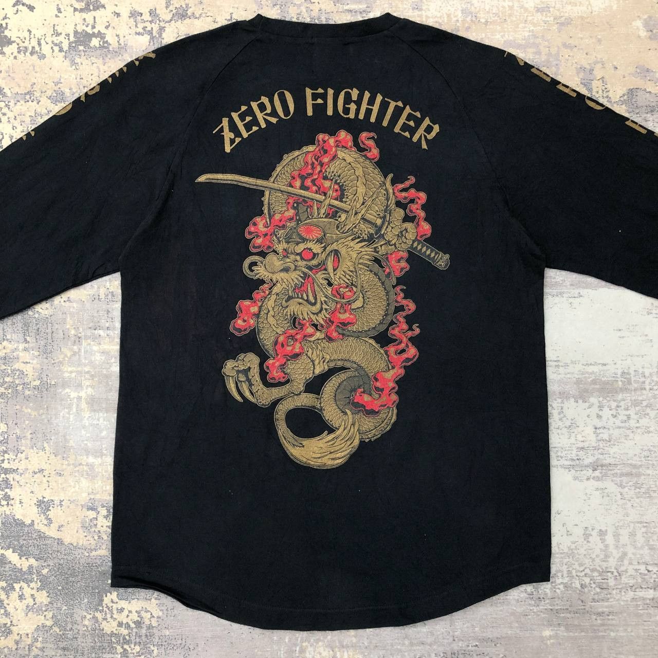 Japanese Brand T400 JAPAN ZERO FIGHTER SUKAJAN YAKUZA TATTOO TEE Size US M / EU 48-50 / 2 - 1 Thumbnail