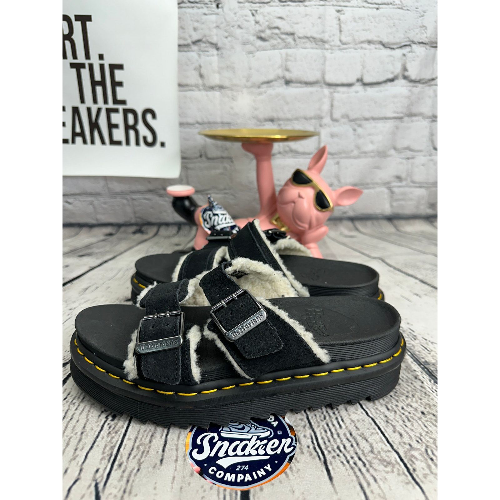 Dr. Martens Dr Martens Myles Platform Sandals Womens 8 Black Slides Size US 8 / IT 38 - 3 Thumbnail