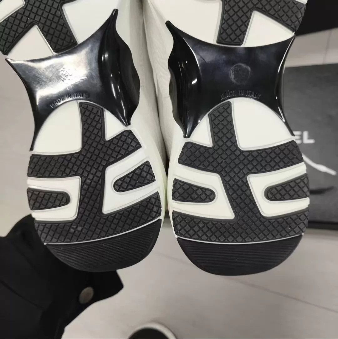 Chanel Chanel Leather Sneakers White 35 New Size US 4.5 / IT 34.5 - 5 Thumbnail