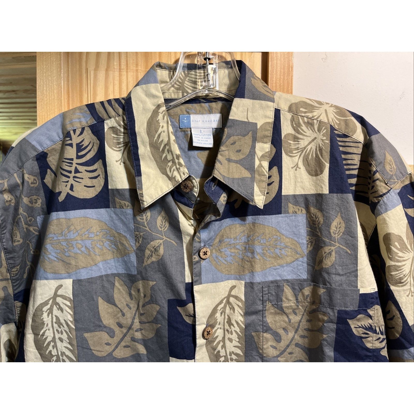 Other Half Moon Bay Shirt Men's Size Large Button Up Leaf Print Size US L / EU 52-54 / 3 - 4 Thumbnail