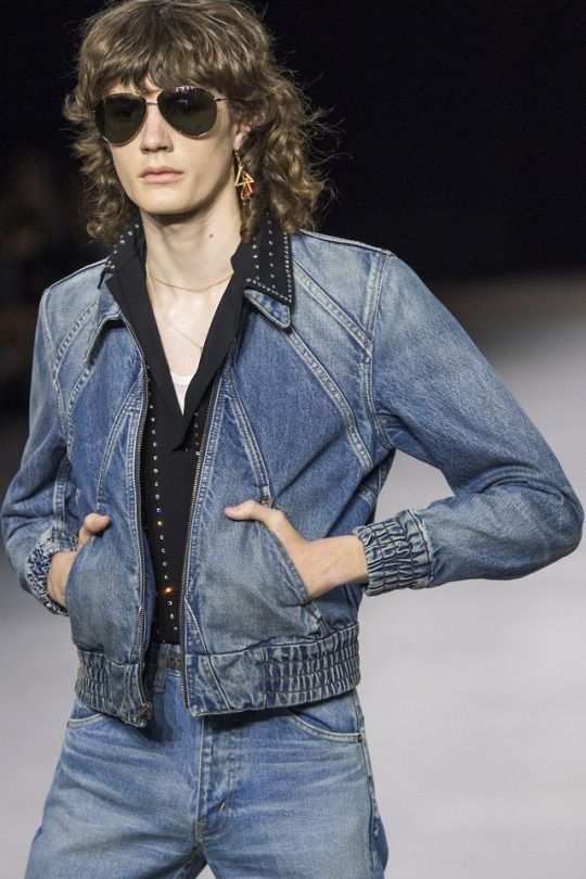 Celine × Hedi Slimane Celine SS20 Blue Denim Jacket Size US M / EU 48-50 / 2 - 2 Thumbnail