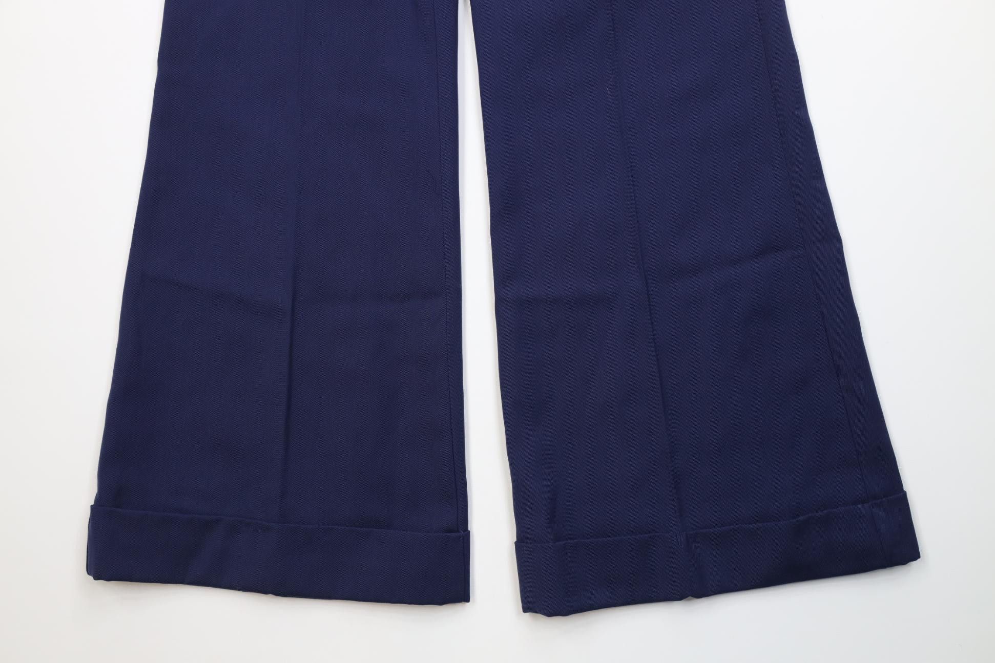 Vintage Deadstock Vintage 60s 70s Wide Leg Bell Bottoms Pants Size 34" / US 12 / IT 48 - 4 Thumbnail