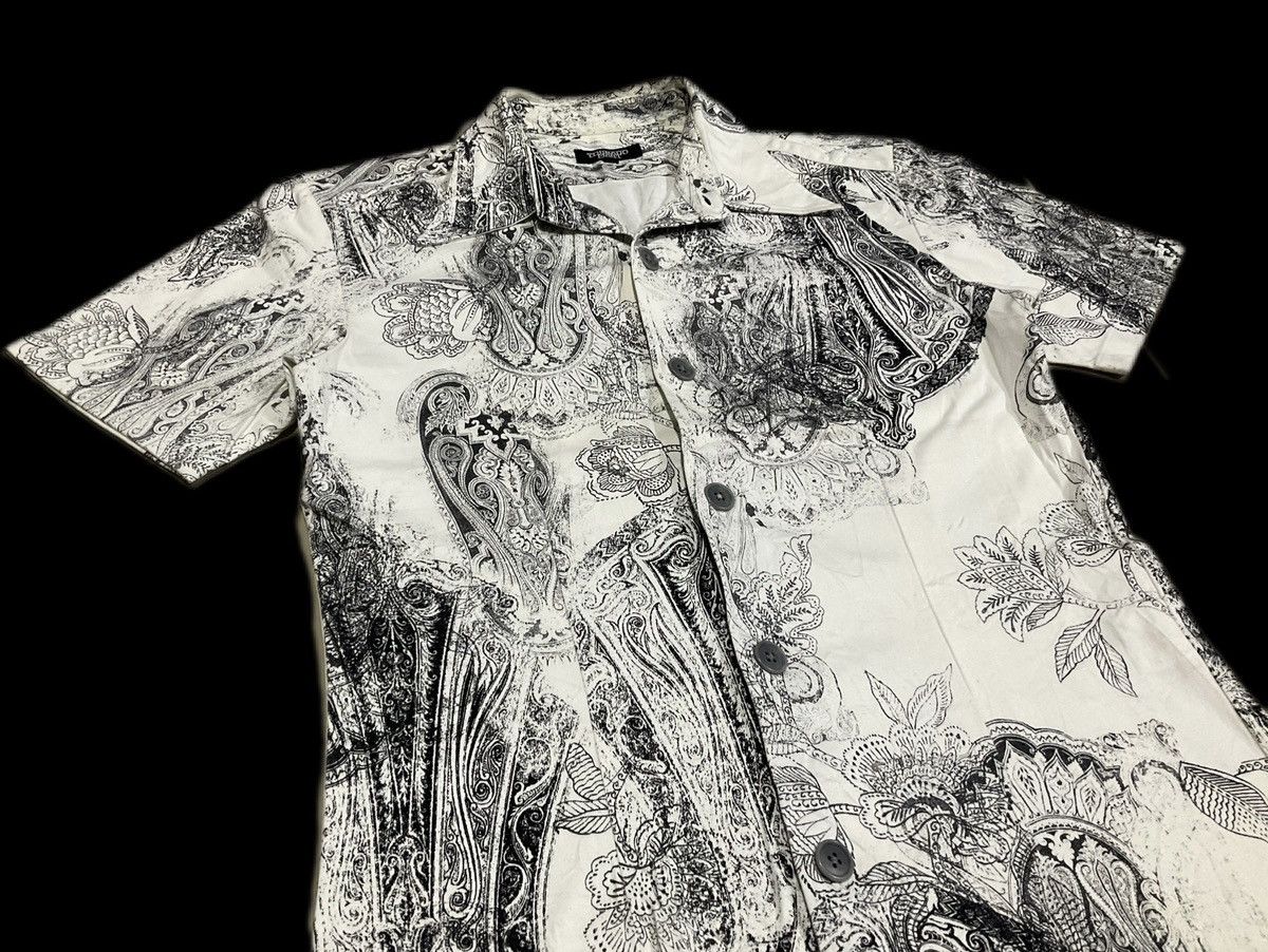 If Six Was Nine × Japanese Brand × Tornado Mart 🔥Sick Y2K Tornado Mart Shirt Psychedelic Paisley Size US L / EU 52-54 / 3 - 3 Thumbnail