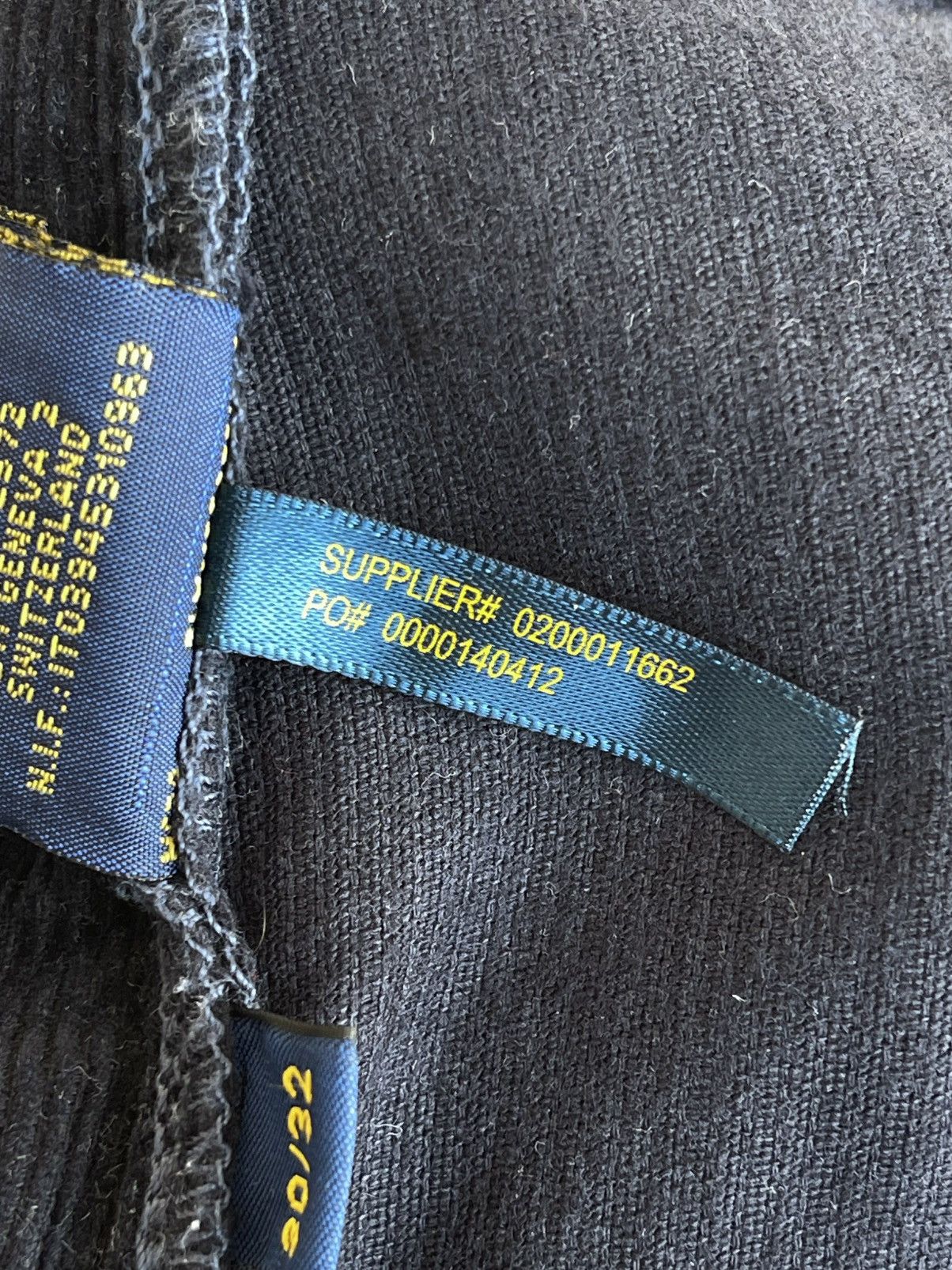 Polo Ralph Lauren PRL 381 Slim Straight Fit Corduroy 5 Pocket Jeans Pants Size US 30 / EU 46 - 15 Thumbnail