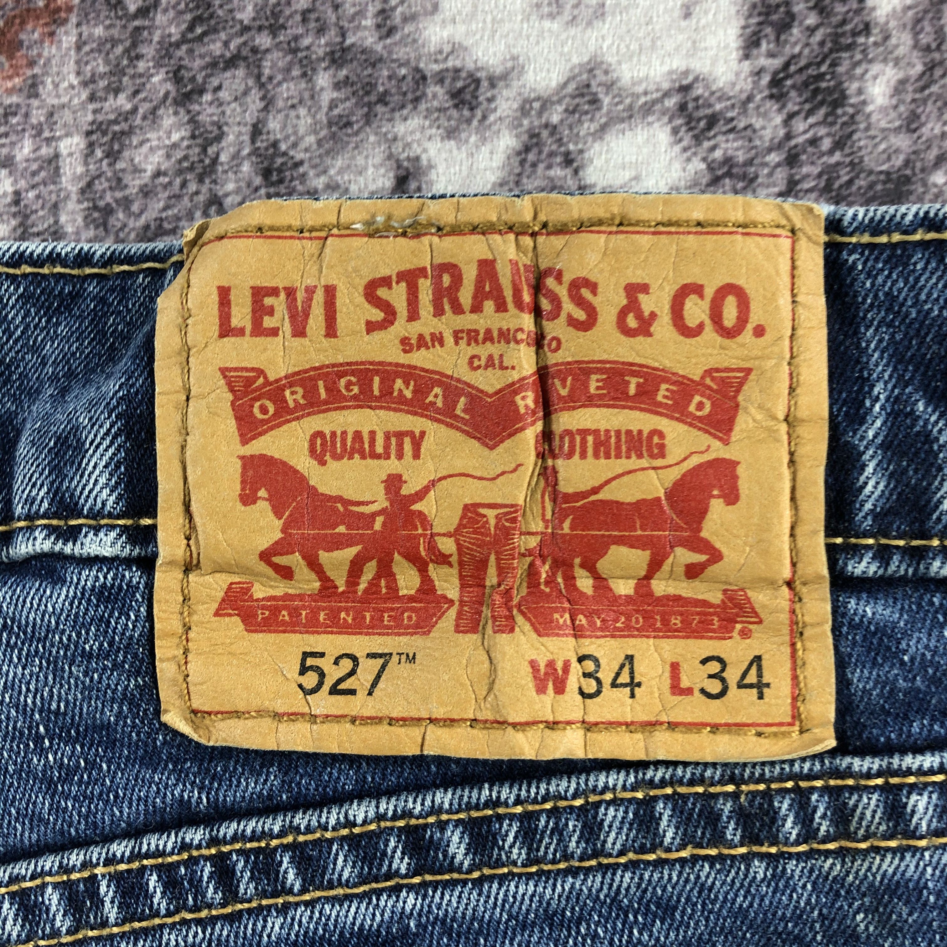 Levi's × Vintage Vintage Blue Wash Levis 527 Flare Jeans-JM2953 Size US 33 - 6 Thumbnail