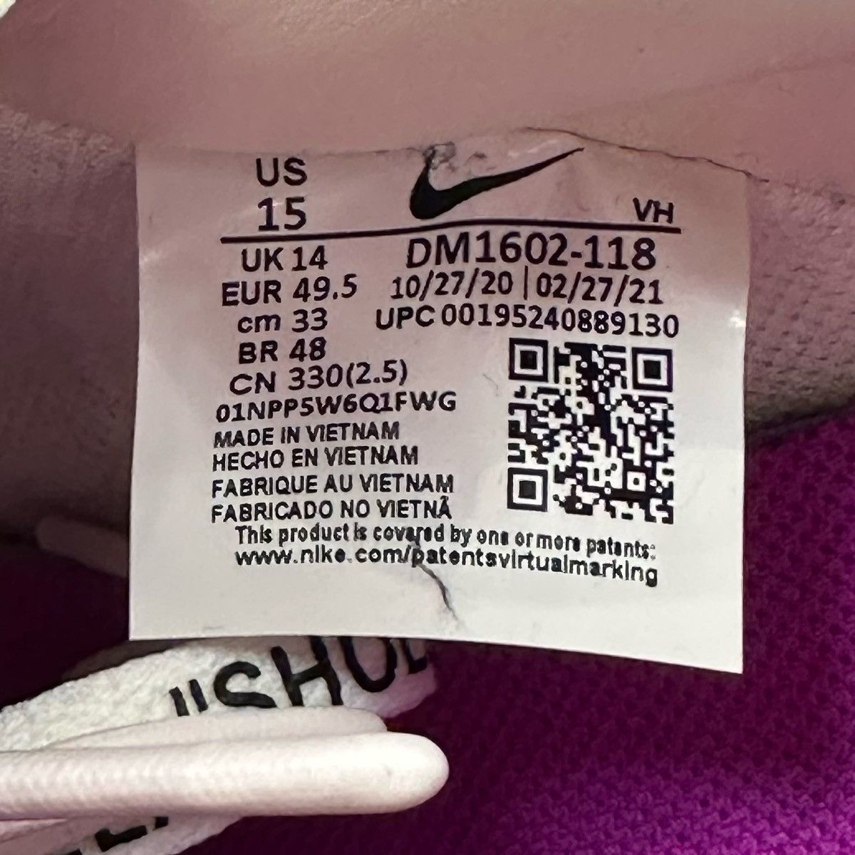 Nike × Off-White × Virgil Abloh Size 15 -Nike Off-White x Dunk Low Lot 03 of 50 - DM1602-118 Size US 15 / EU 48 - 6 Thumbnail