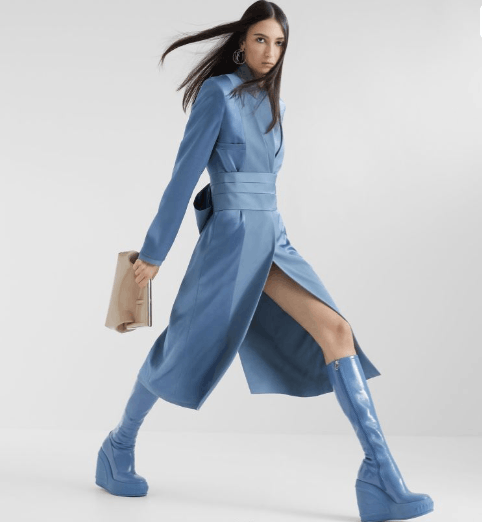 Fendi o1loc1c0824 Overcoat in Blue Size XL / US 12-14 / IT 48-50 - 4 Thumbnail