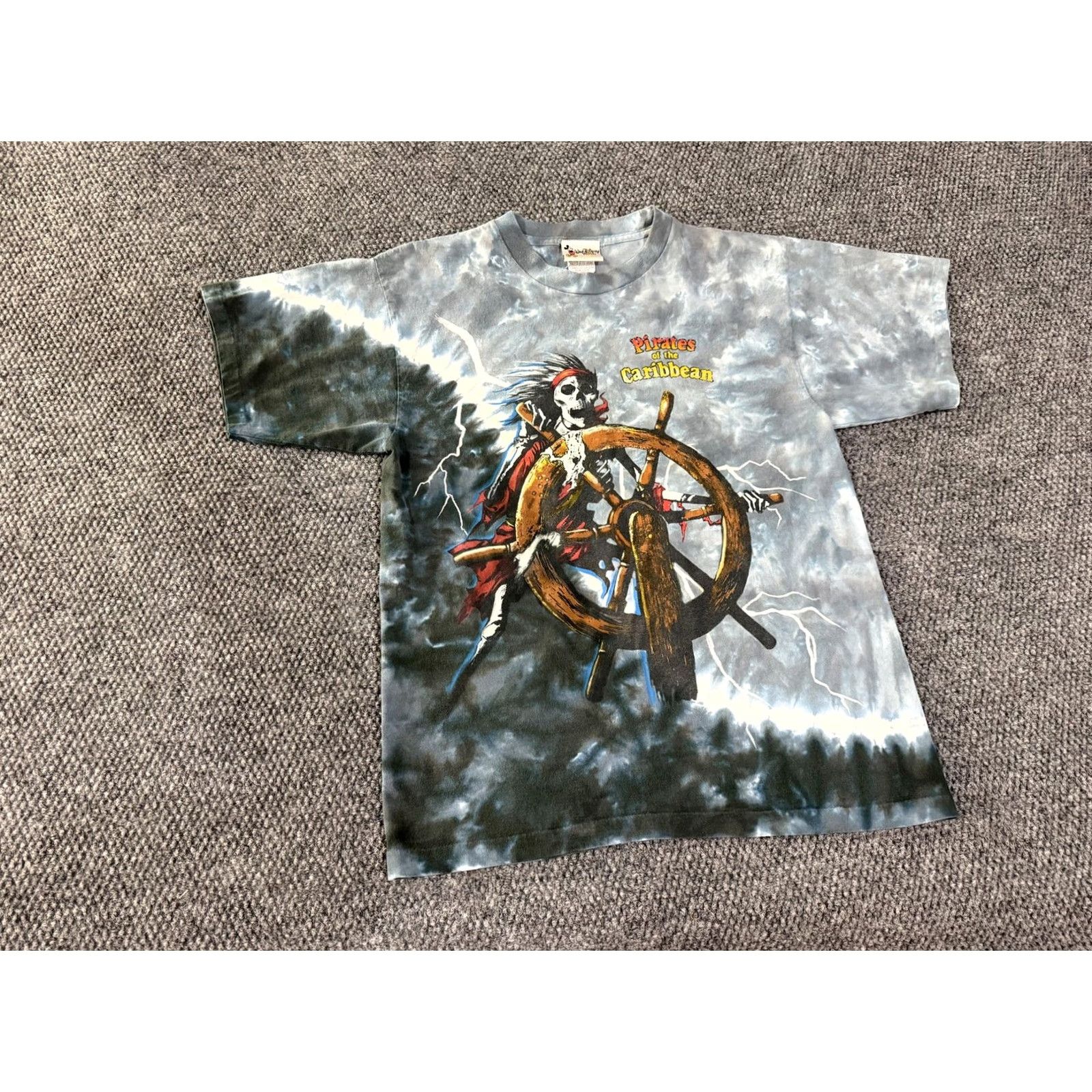 Disney VINTAGE Walt Disney World Shirt Mens Medium Pirates of the Caribbean Tie Dye Made USA Size US M / EU 48-50 / 2 - 2 Thumbnail