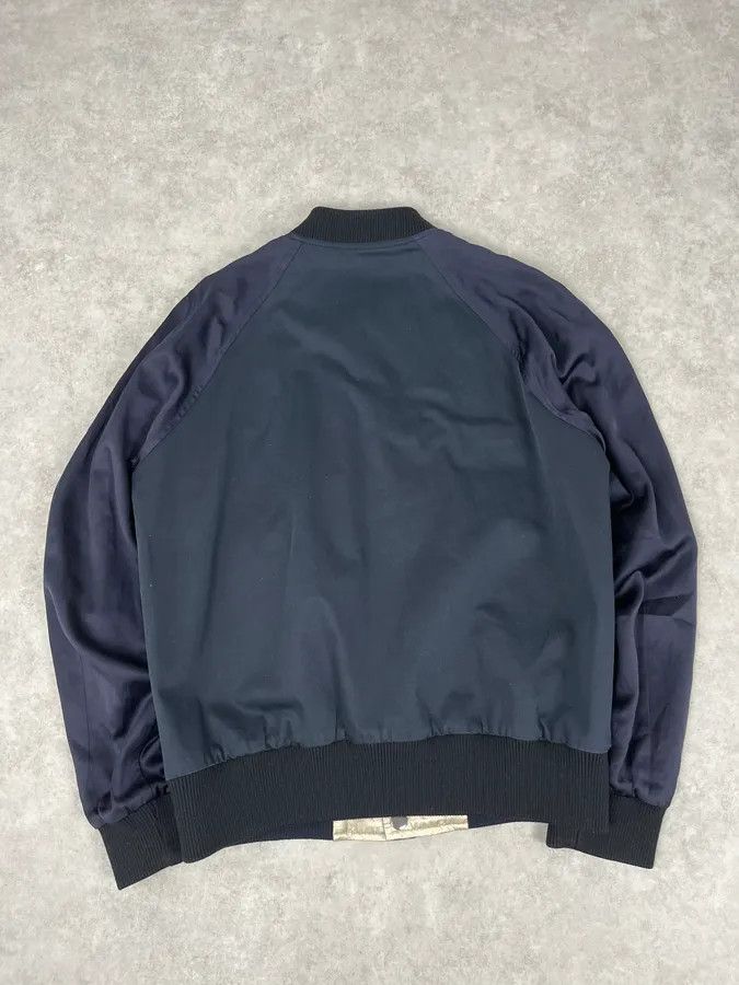 Dries Van Noten Dries Van Noten Beige & Navy Reversible Bomber Jacket Size US M / EU 48-50 / 2 - 4 Thumbnail
