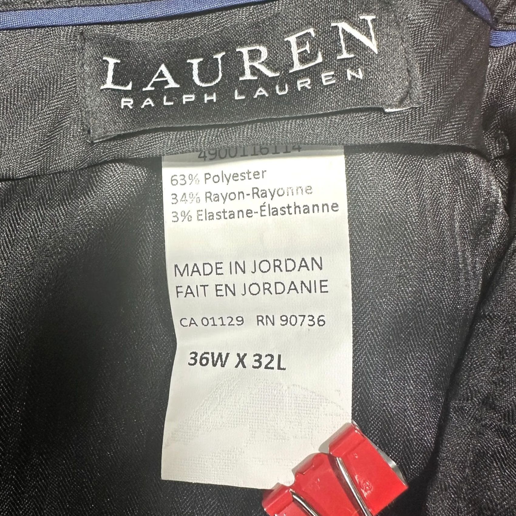 Ralph Lauren Lauren Ralph Lauren Black Label Pants Mens 36 Black Stretch Straight Leg Pockets Size US 36 / EU 52 - 4 Thumbnail