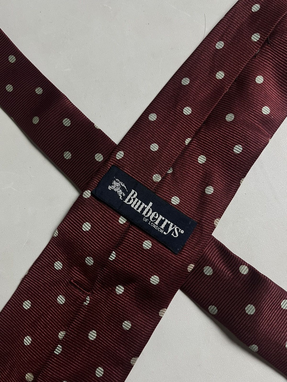 Burberry 00s Burbbery Polkadot hand made tie Size ONE SIZE - 4 Thumbnail