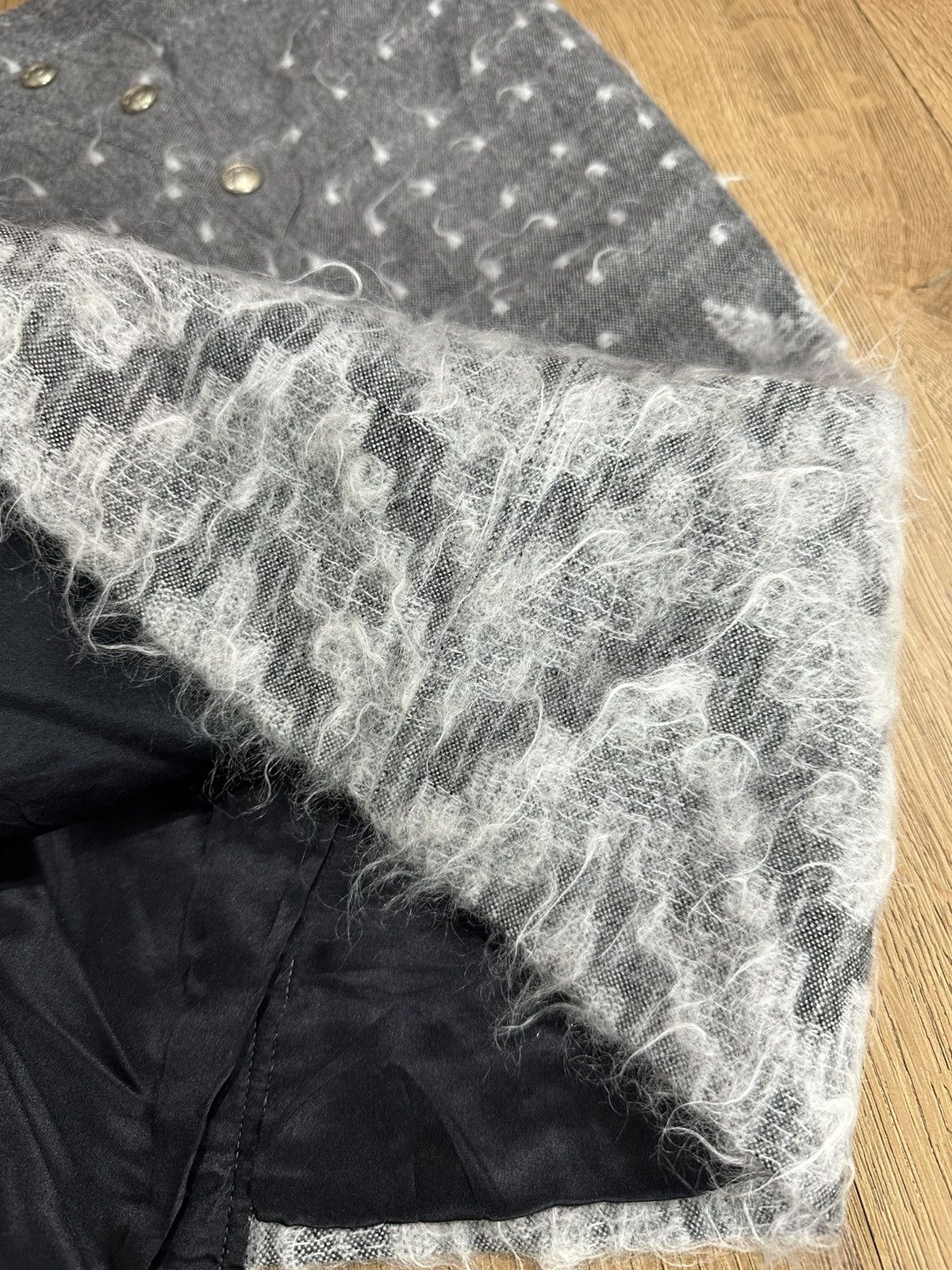 Christian Dior Monsieur × Dior Christian Dior Mohair and Wool Asymmetrical Skirt, 2000s Size 27" / US 4 / IT 40 - 13 Thumbnail