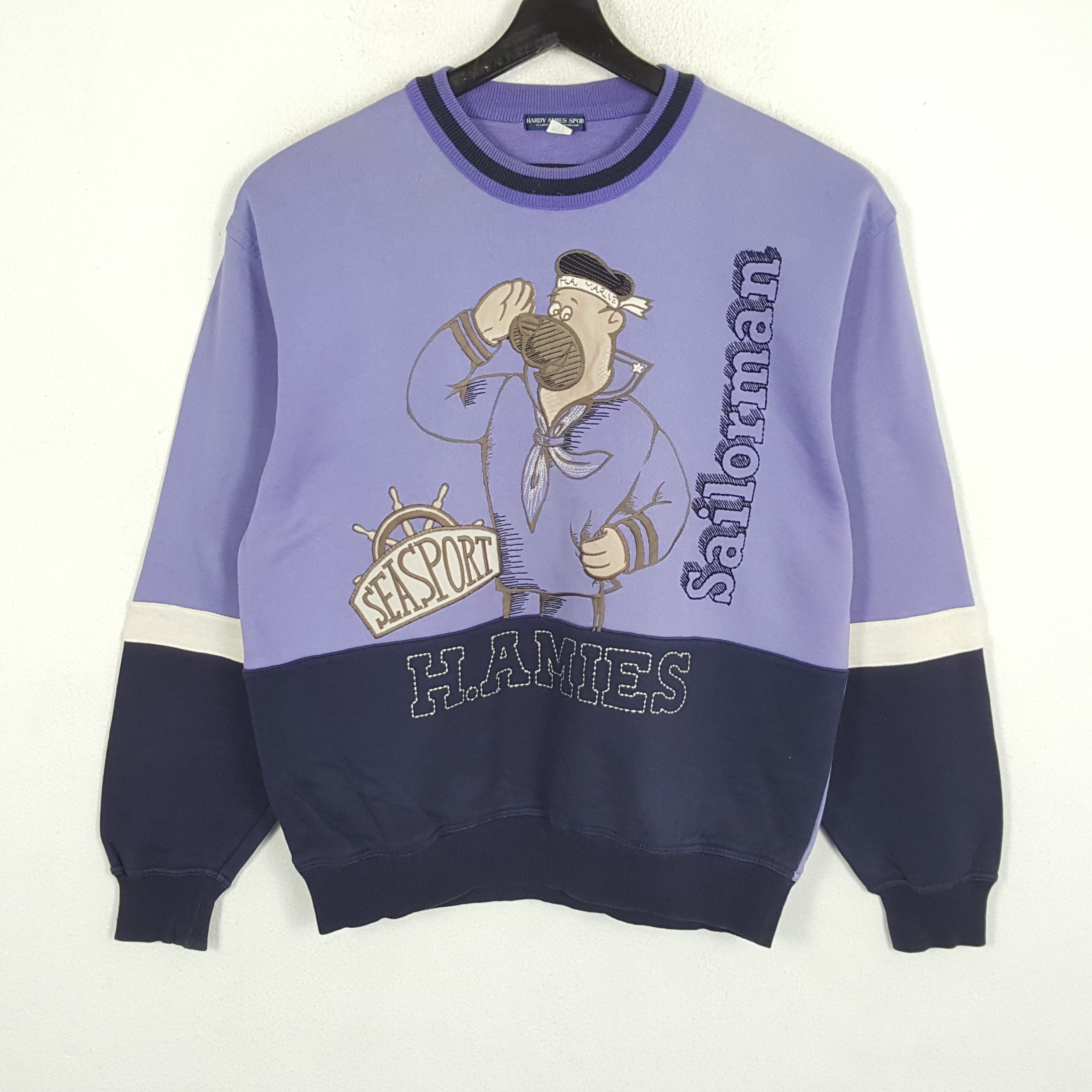 HARDY HAMIES Streetwear Cartoon Style Sweatshirt