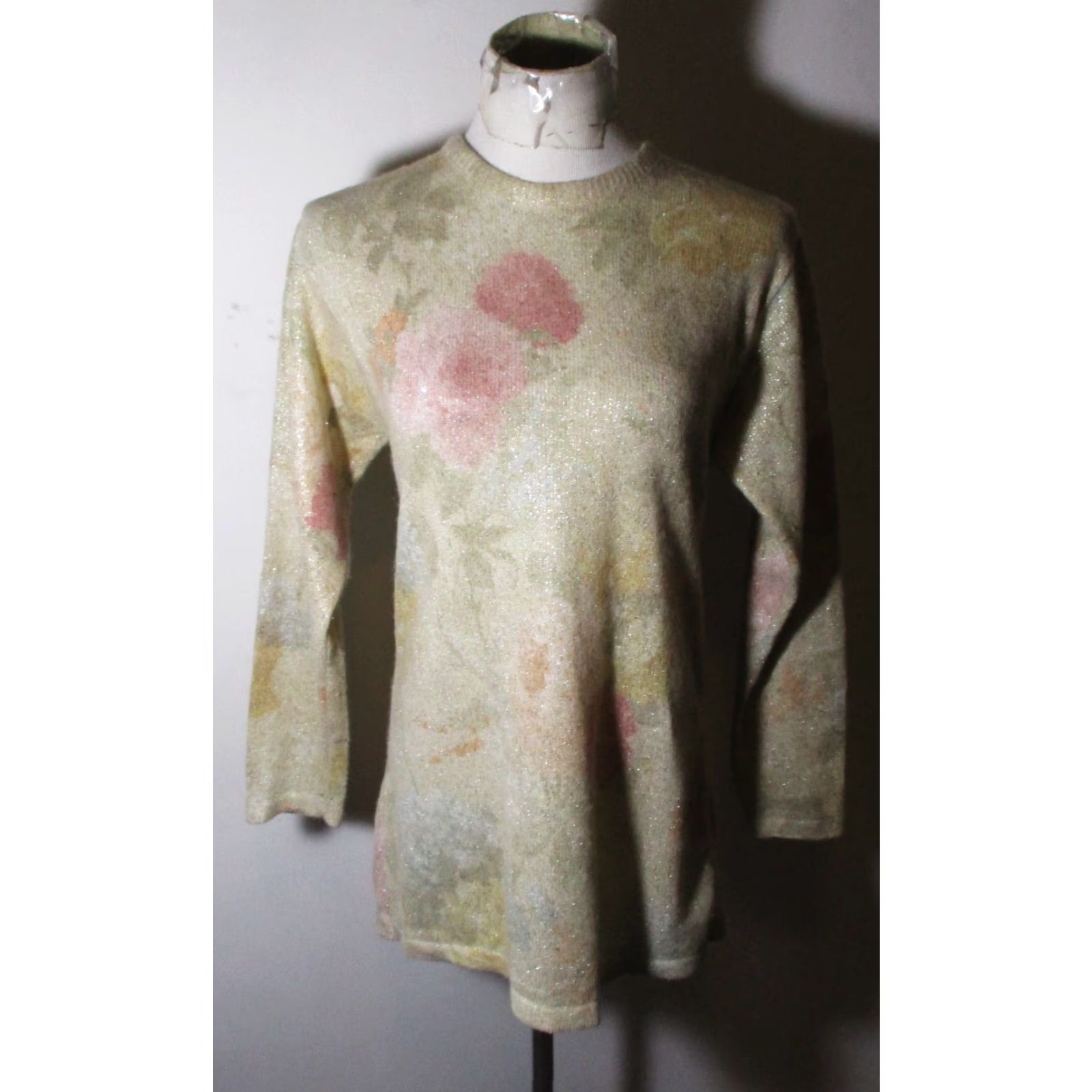 Vintage NEWPORT NEWS Sweater Tan Angora Wool Blend Size S Size S / US 4 / IT 40 - 2 Thumbnail