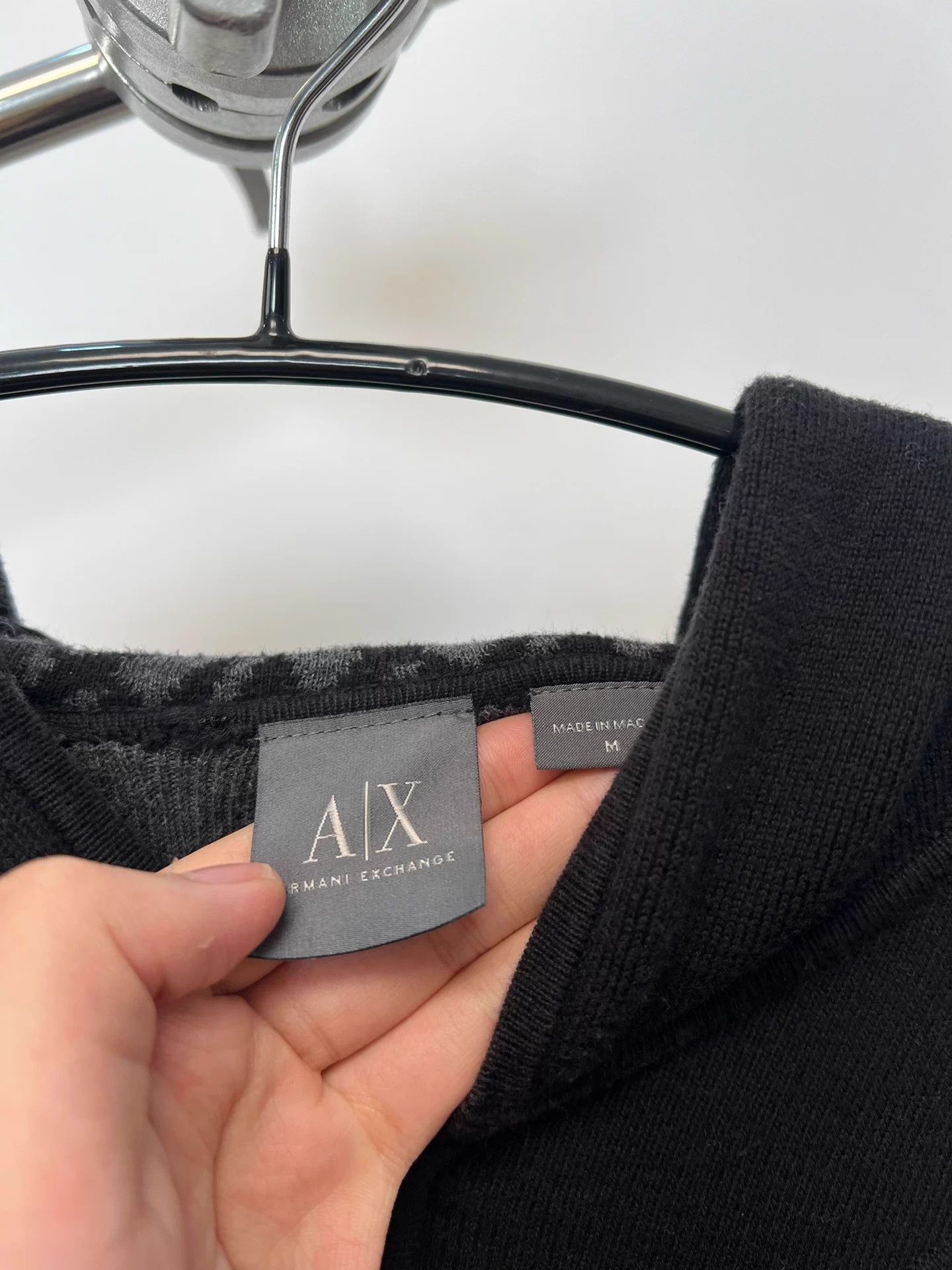 Armani Exchange A|X Knit Colorblocked Hooded Zip Cardigan Logo Size US M / EU 48-50 / 2 - 6 Thumbnail