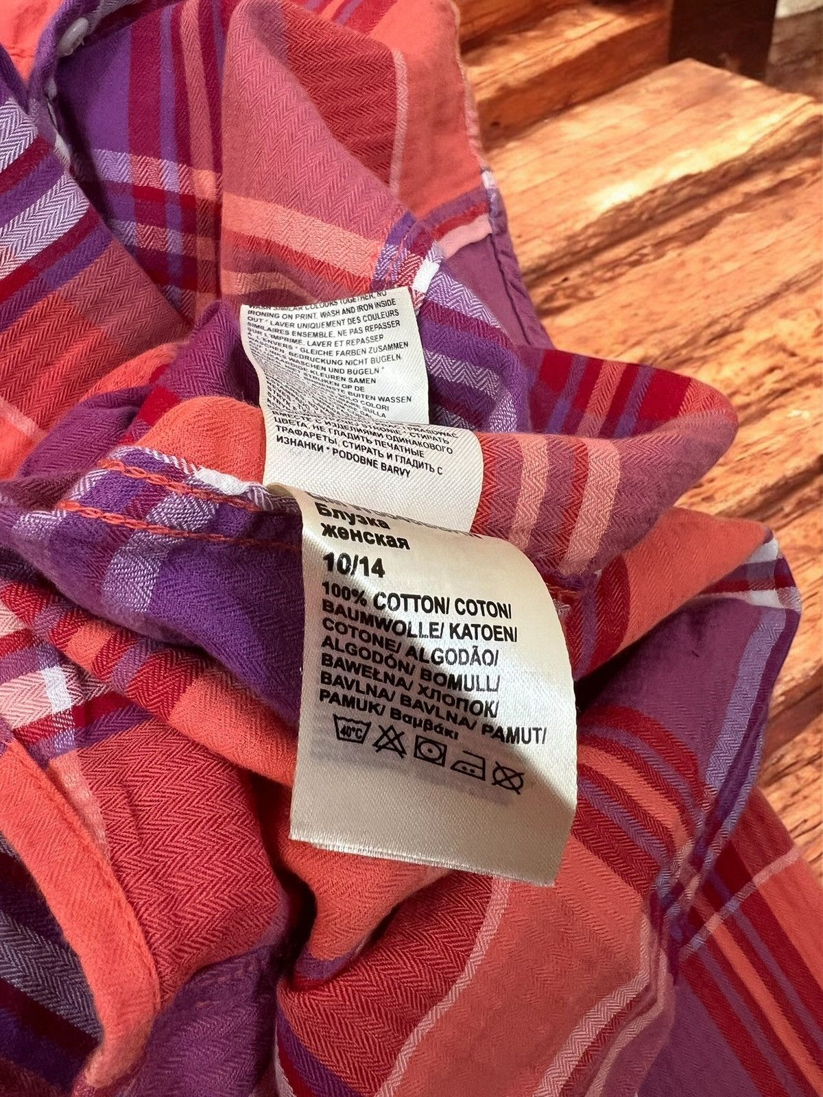 Wrangler Wrangler short sleeve checked cotton shirt size M Size M / US 6-8 / IT 42-44 - 7 Thumbnail
