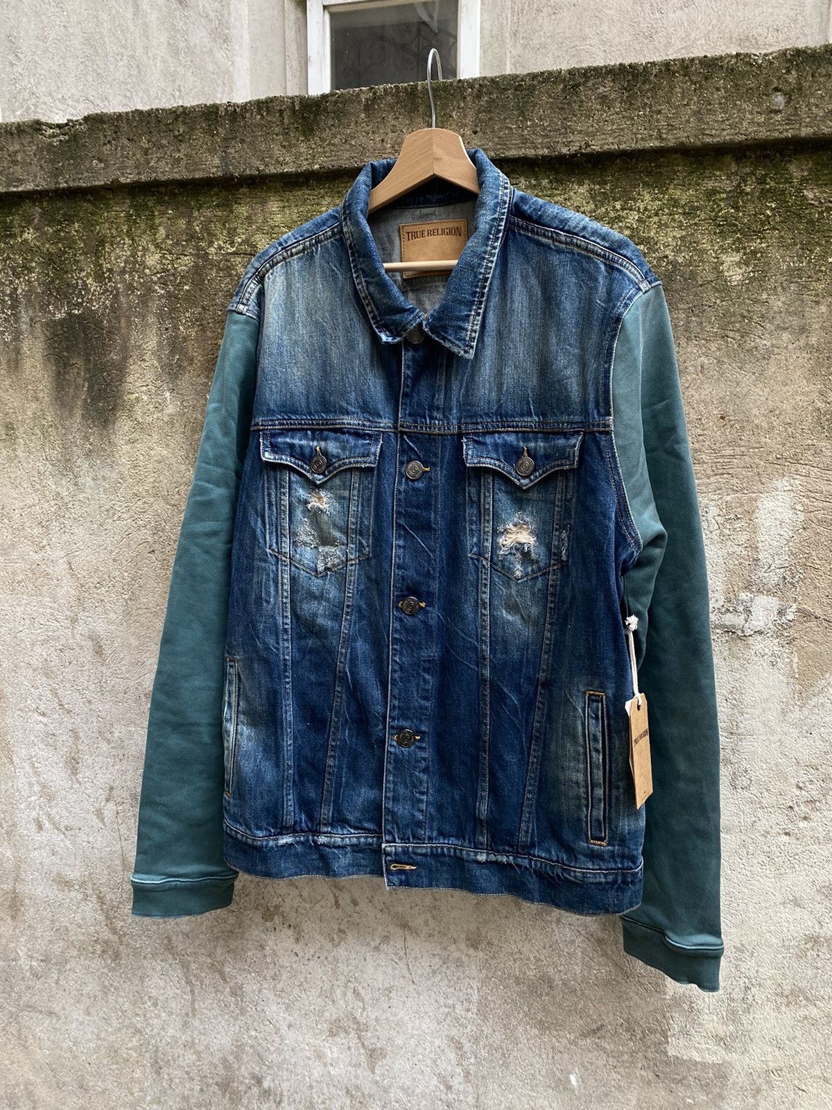 Japanese Brand × True Religion New With Tags True Religion Distressed Denim Y2K Jacket Size US XL / EU 56 / 4 - 2 Thumbnail