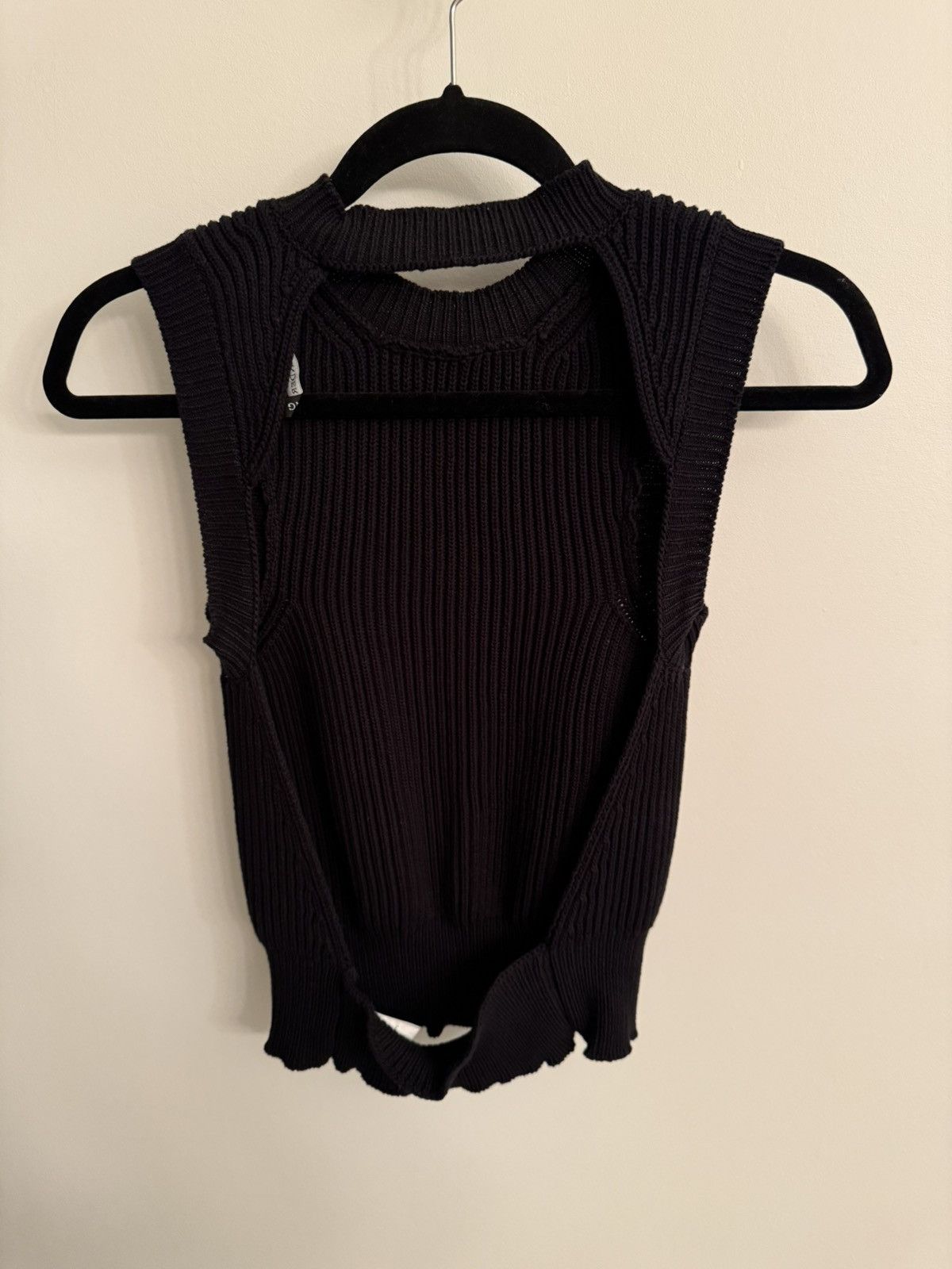 Other WANDERING Black Cotton Open Back Sweater Size M / US 6-8 / IT 42-44 - 3 Thumbnail
