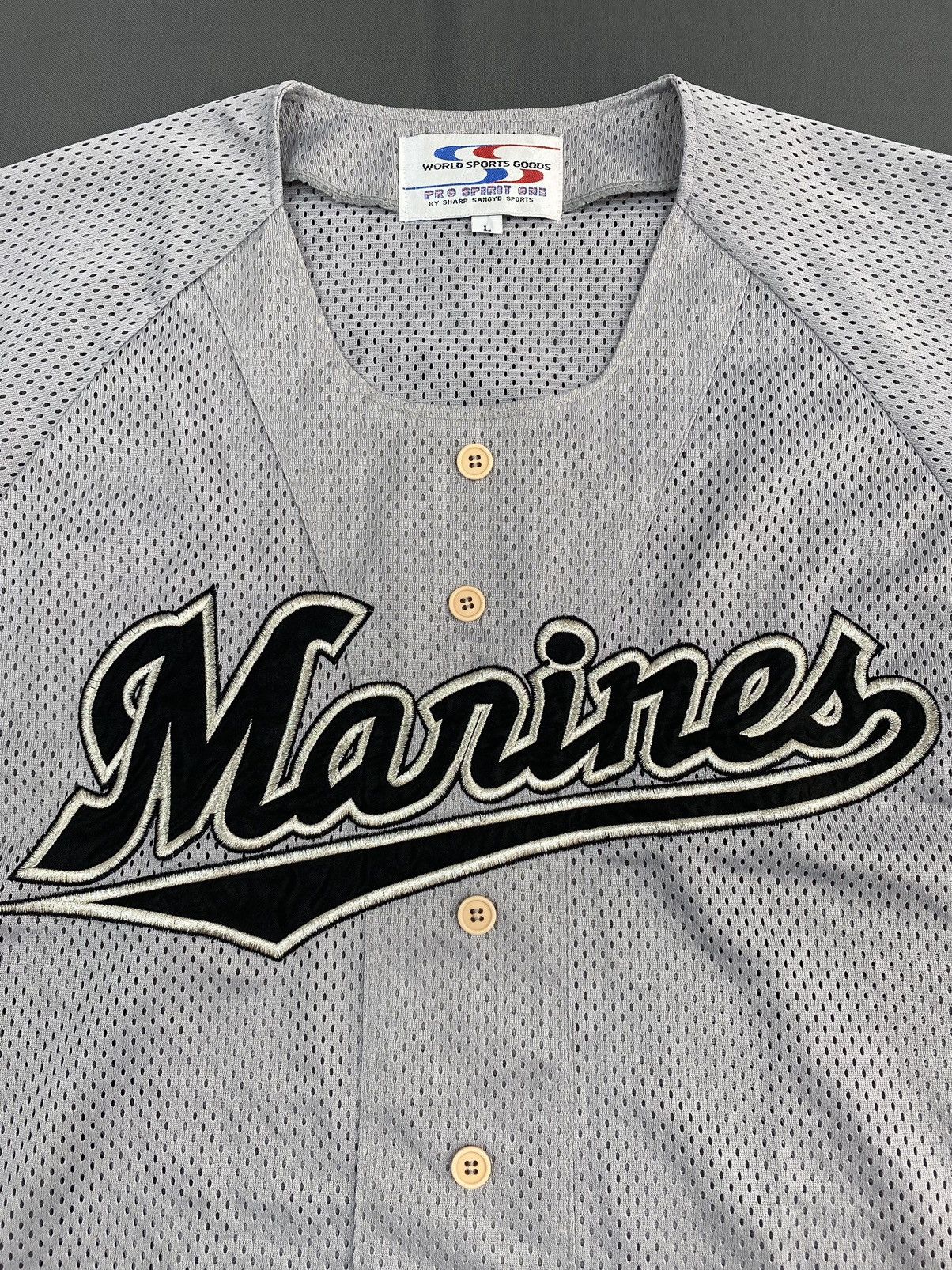 Japanese Brand 2000’s Vintage Chiba Lotte Marines NPB Team Jersey Size US L / EU 52-54 / 3 - 2 Thumbnail