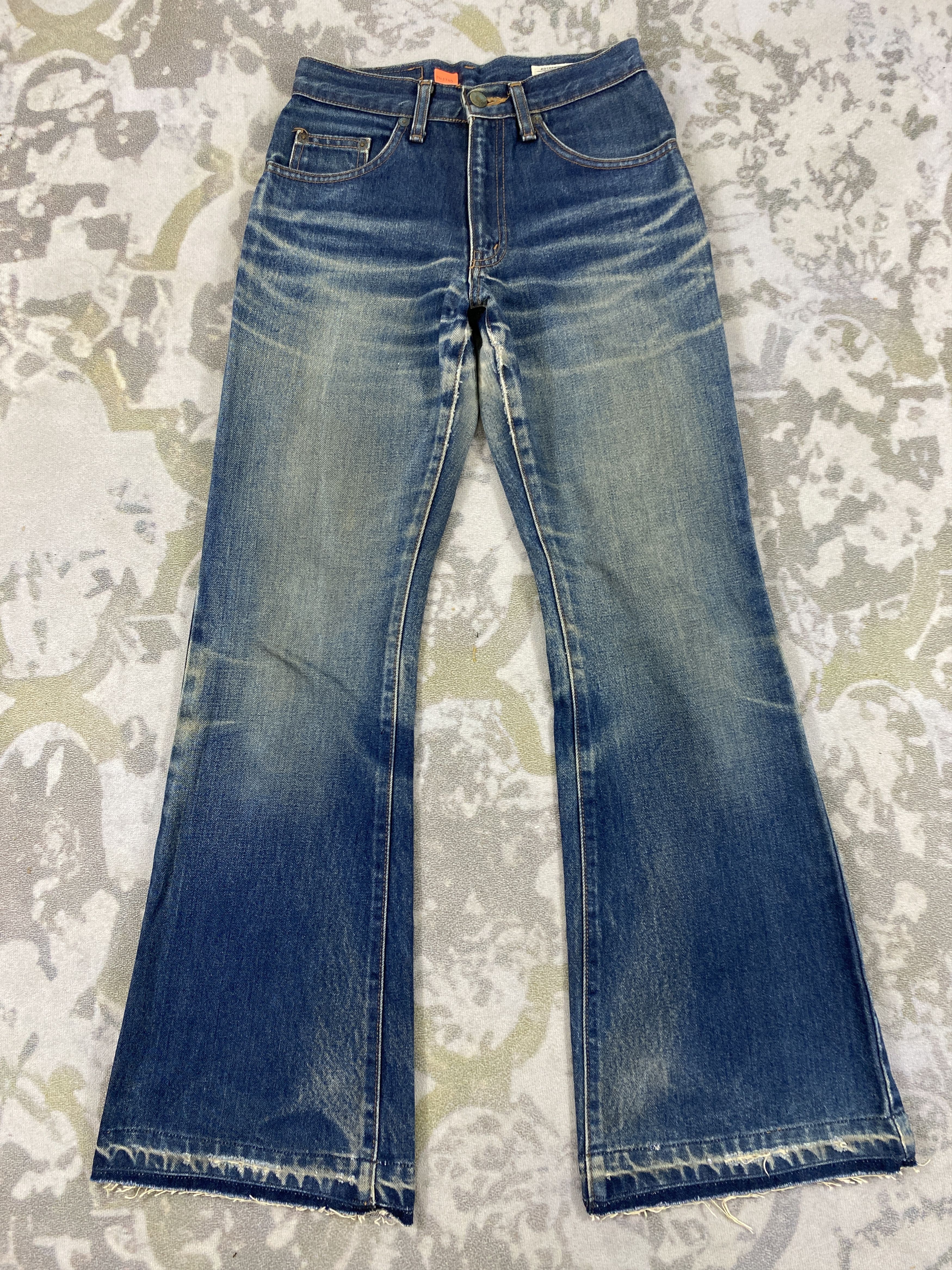 image of Hype Faded Blue Vintage Bobson Flare Jeans 26X29 Denim- Jn3740, Men's